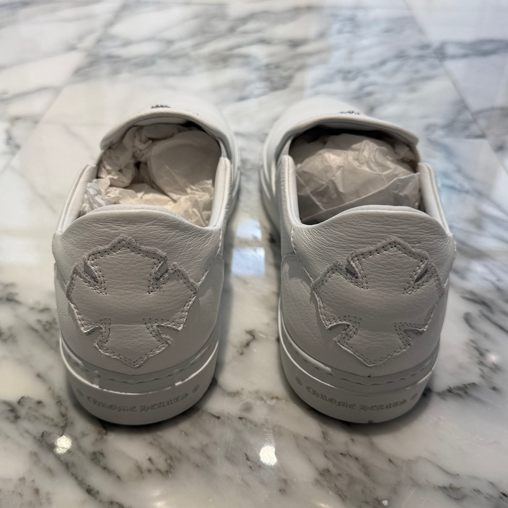 CHROME HEARTS CH Plus Leather Patch Dagger Slip On Size 43（27.5cm～28.0cm） クロムハーツ CHプラス レザーパッチ ダガー スリッポン サイズ43（27.5cm～28.0cm）