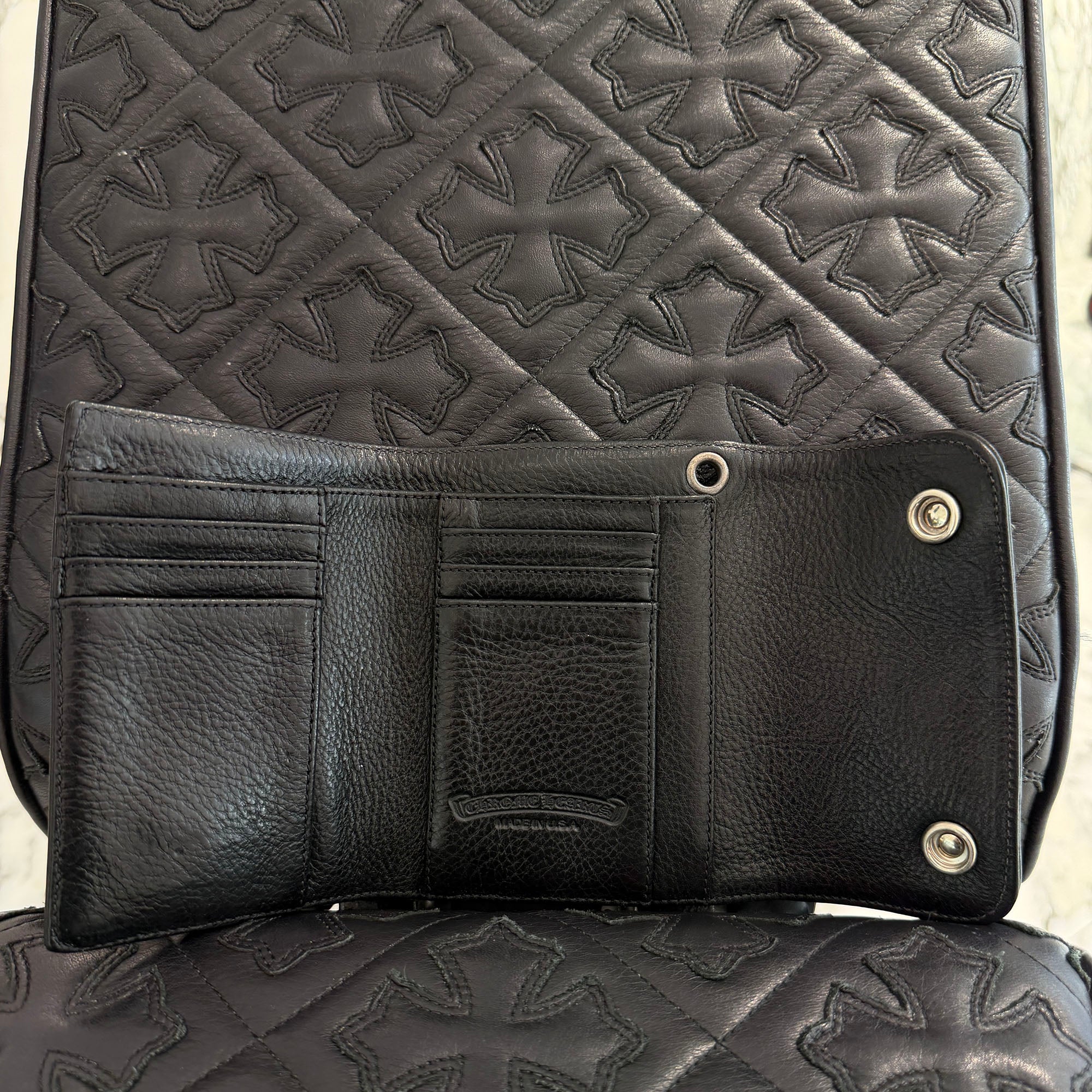 CHROME HEARTS Wave Mini Cross Ball Wallet クロムハーツ ウェーブ ミニ クロスボール ウォレット