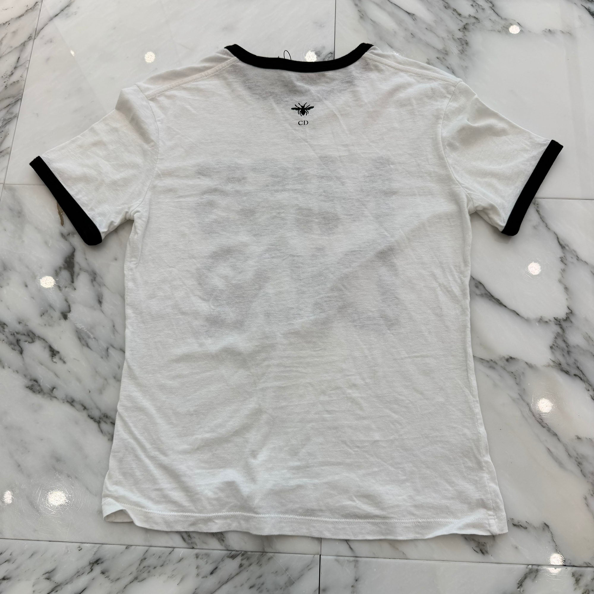 DIOR 2024AW "MISS DIOR" Graffiti Print Ringer Tee 453T40A4554 ディオール "ミス ディオール" グラフィティプリント リンガーTシャツ