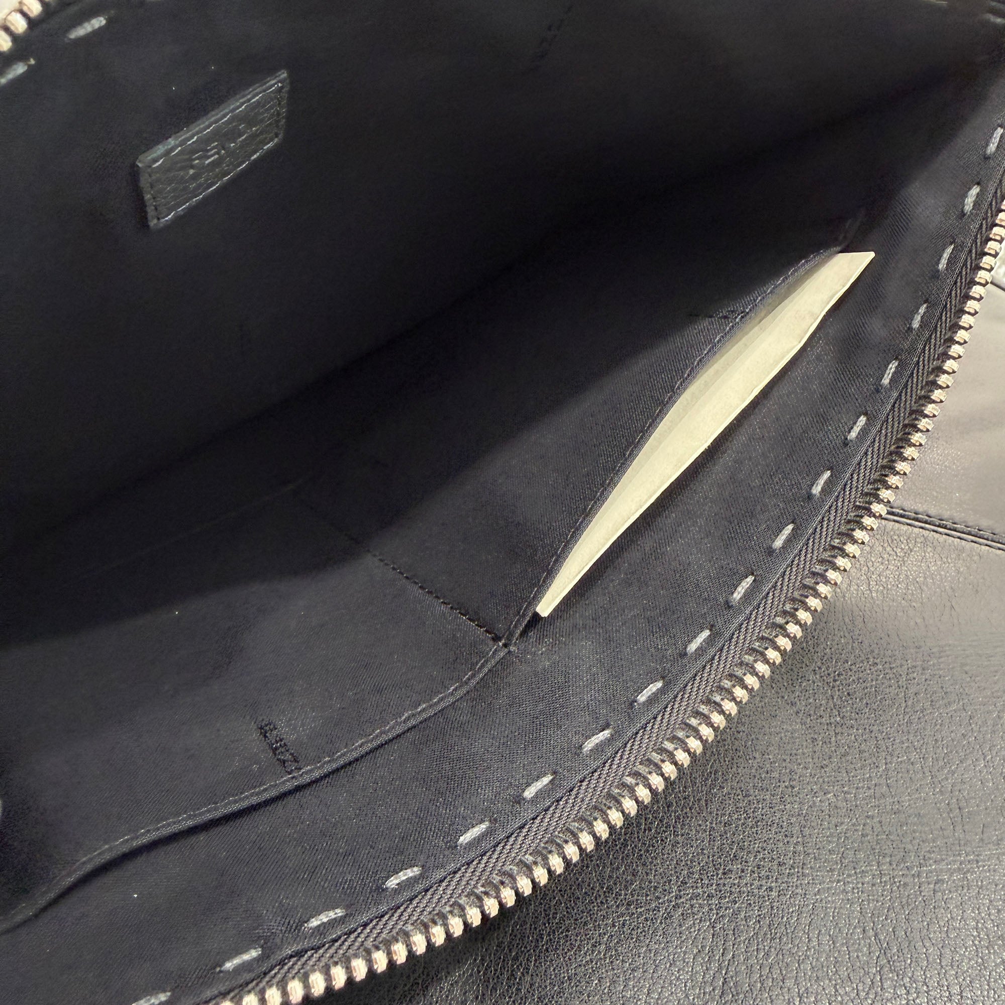 FENDI Selleria Clutch Leather Bag 7M0225 07N フェンディ セレリア クラッチ レザーバッグ