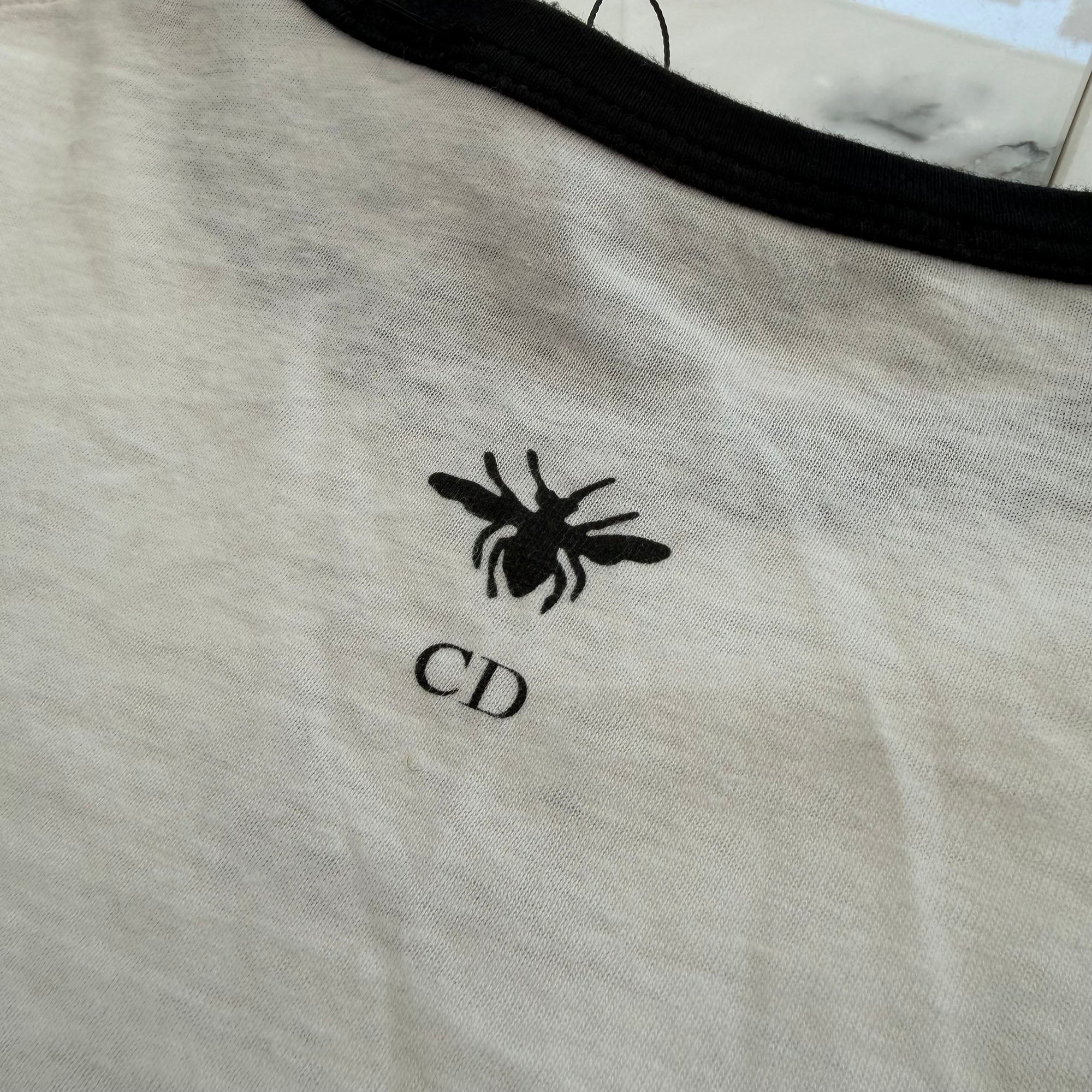 DIOR 2024AW "MISS DIOR" Graffiti Print Ringer Tee 453T40A4554 ディオール "ミス ディオール" グラフィティプリント リンガーTシャツ