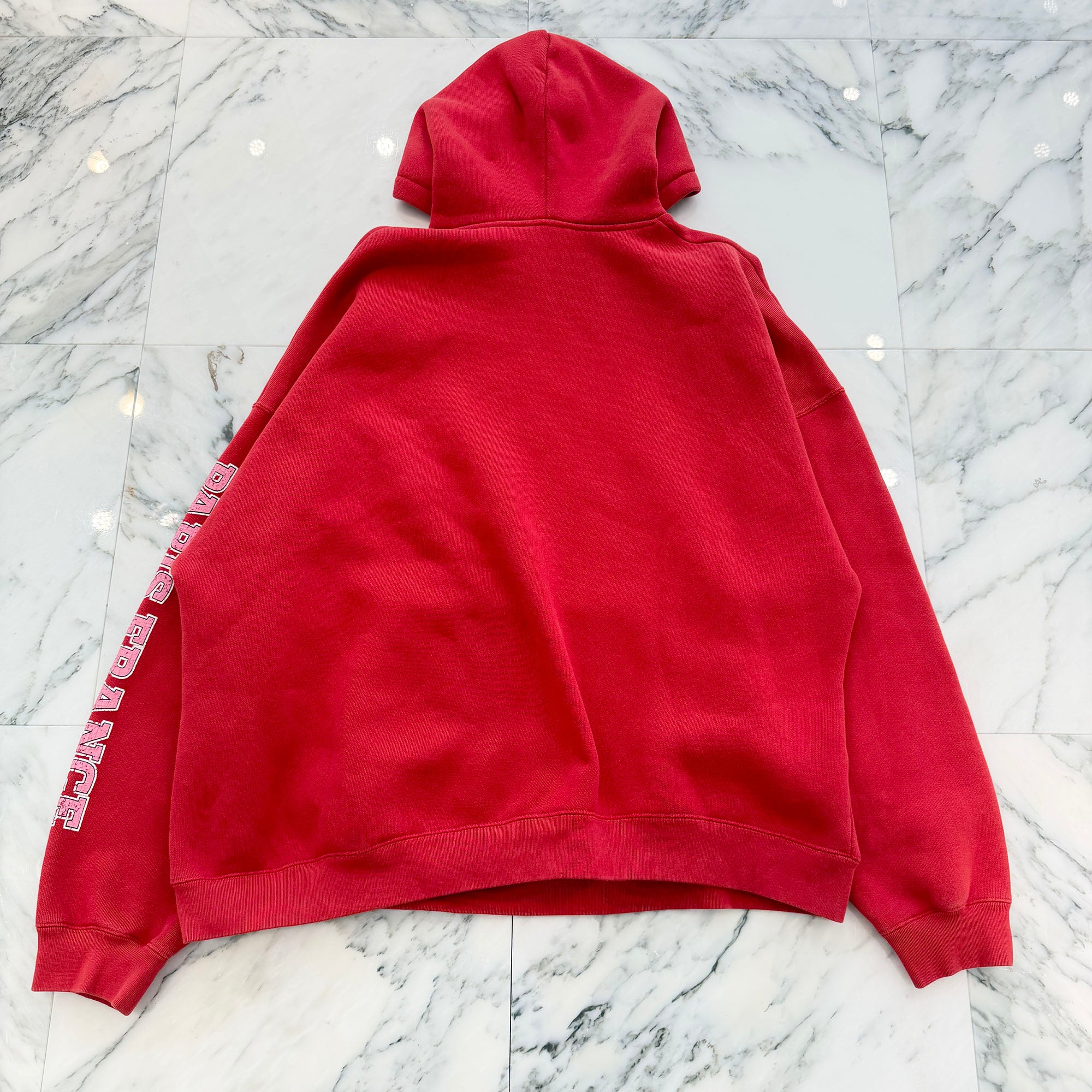 BALENCIAGA 2022SS Crack Print Over Sized Pullover Hoodie 674986 TLVJ2 Size 2 バレンシアガ クラックプリントオーバーサイズ プルオーバーパーカー サイズ2