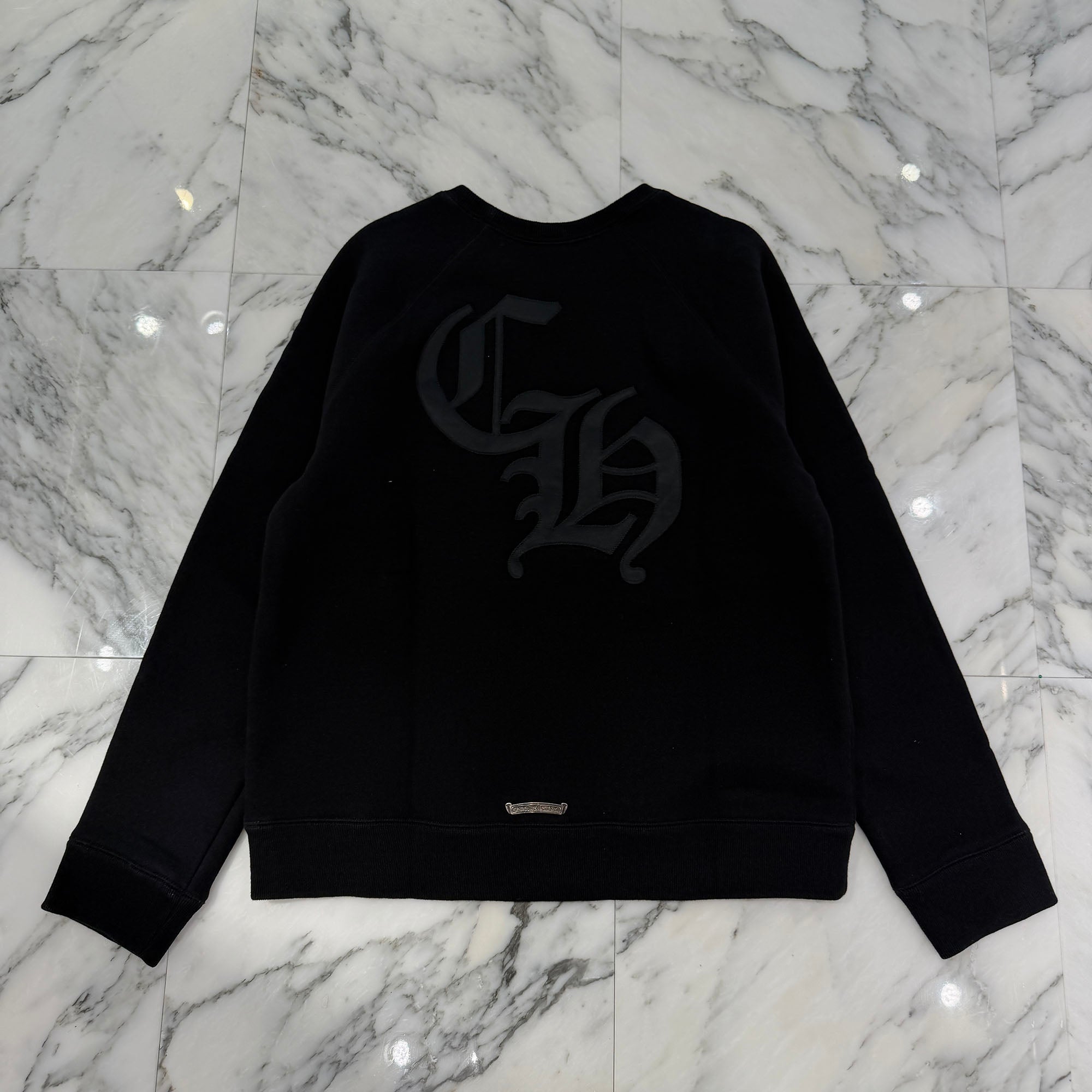 CHROME HEARTS 2025SS Y NOT Cemetery Cross Applique Embroidery Sweatshirt Size L クロムハーツ ワイノット セメタリークロス アップリケ刺繡 スウェットシャツ サイズL