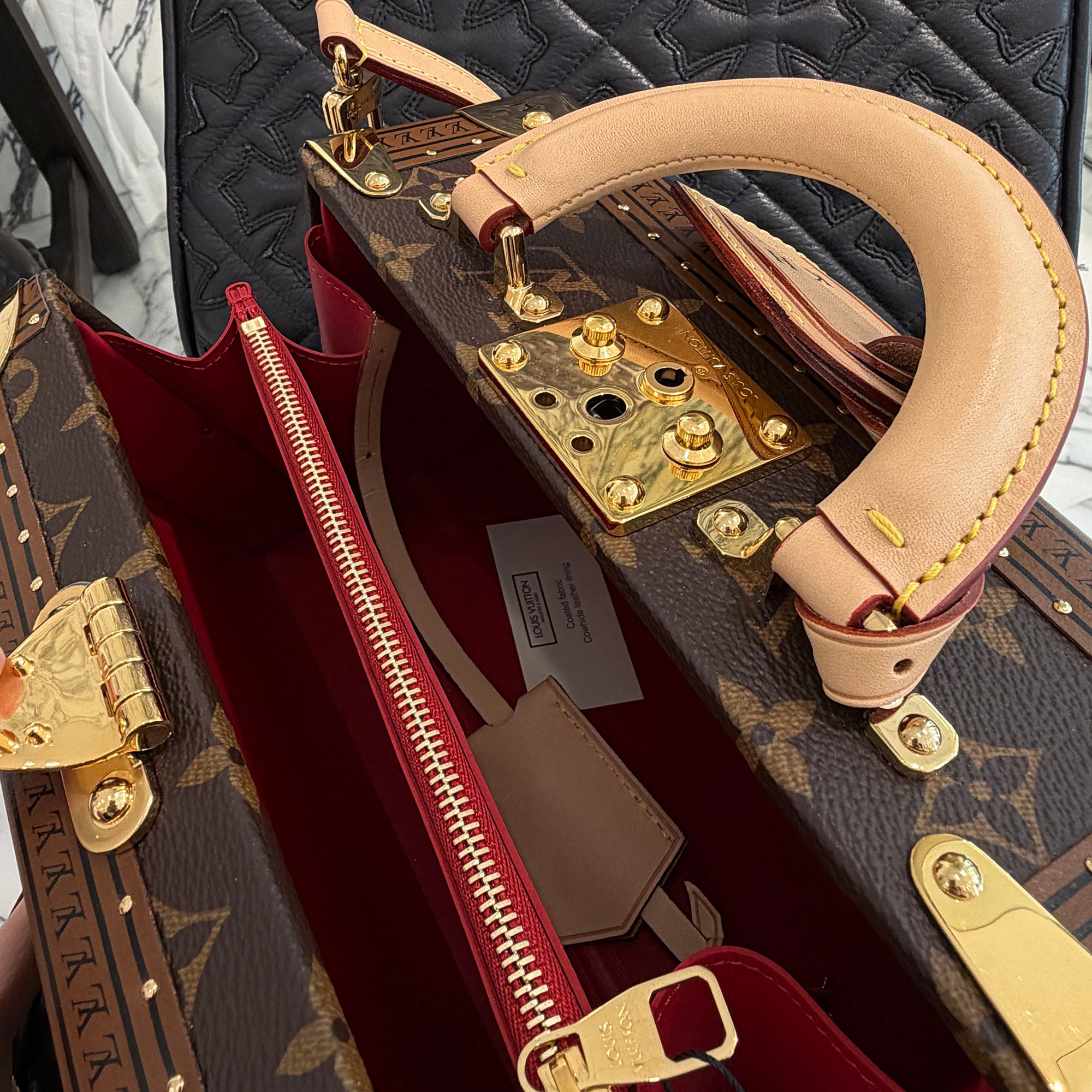 LOUIS VUITTON Petite Monogram Valise Trunk Shoulder Bag M20468 ルイヴィトン プティット モノグラム ヴァリーズ トランク ショルダーバッグ