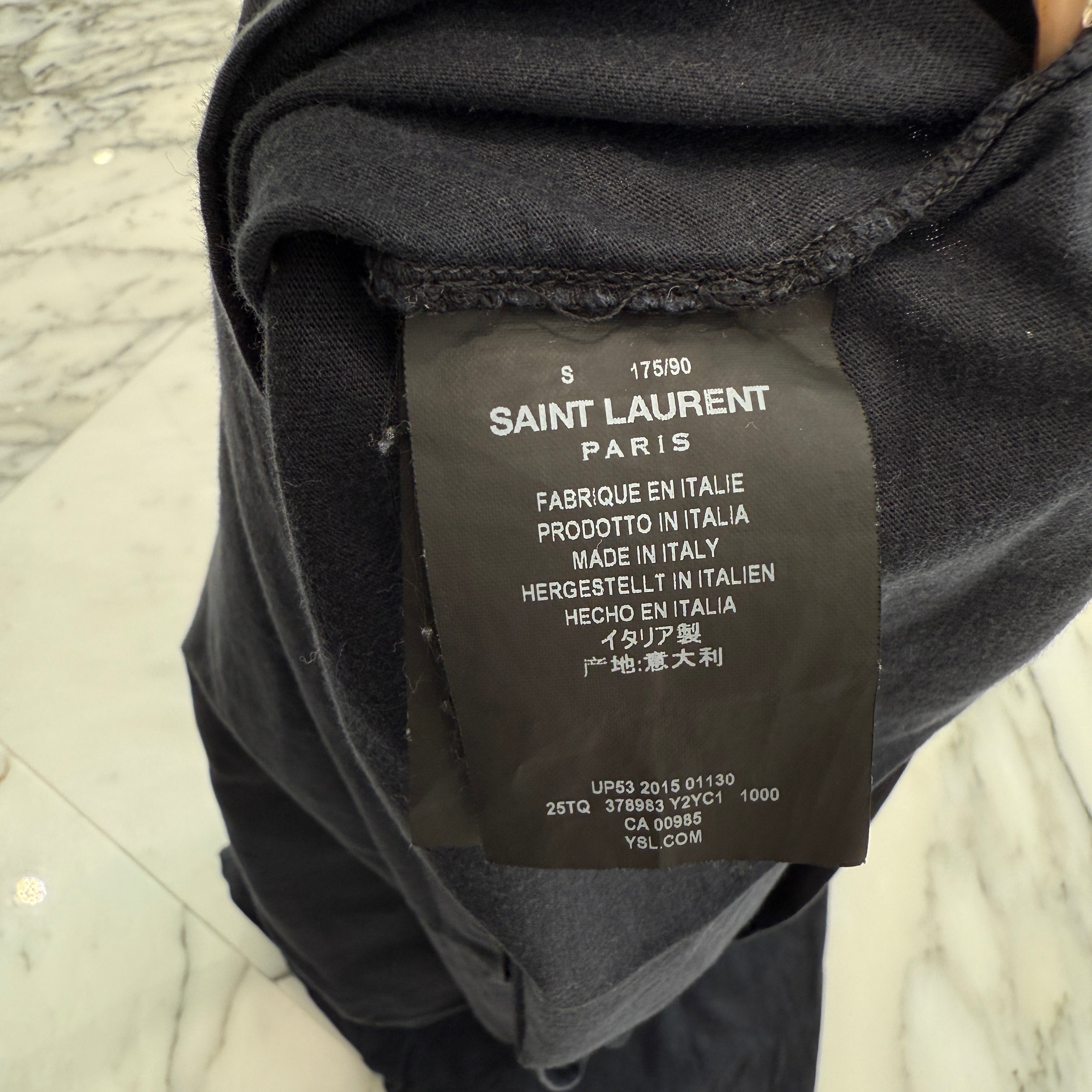 SAINT LAURENT 2016SS Blood Star Vampire Tee 378983 Y2YC1 Size S
