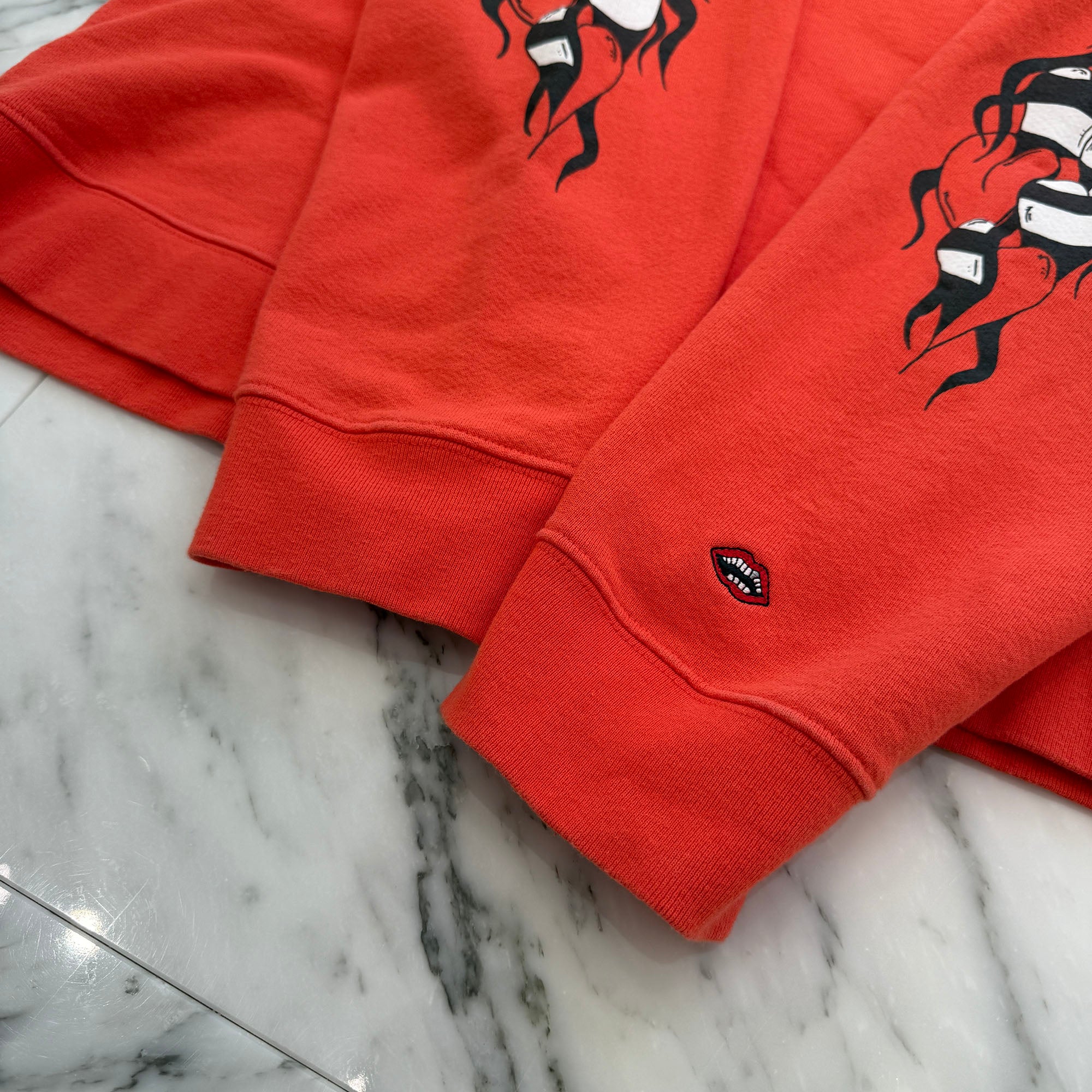 CHROME HEARTS × MATTY BOY 2023SS Sadistic Lipstick Sweatshirt Size XL クロムハーツ × マッティボーイ サディスティックリップスティック クルーネックスウェットシャツ サイズXL