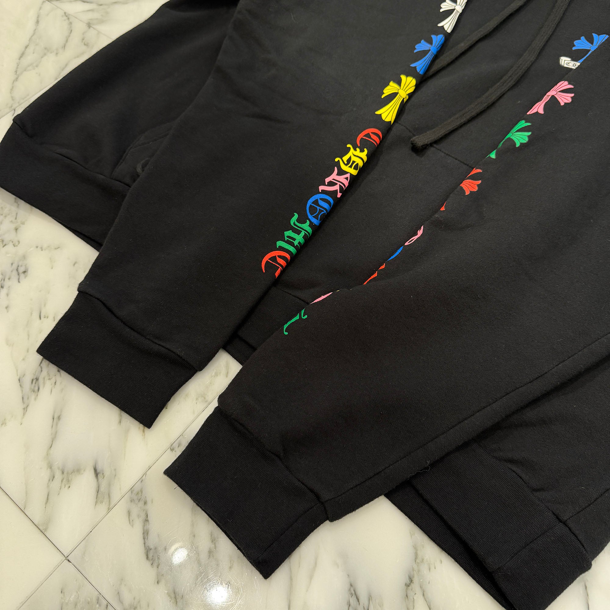CHROME HEARTS 2022SS MLTCOL CEM CRS Pullover Hoodie Size XL クロムハーツ マルチカラーセメタリークロス プルオーバーフーディー サイズXL