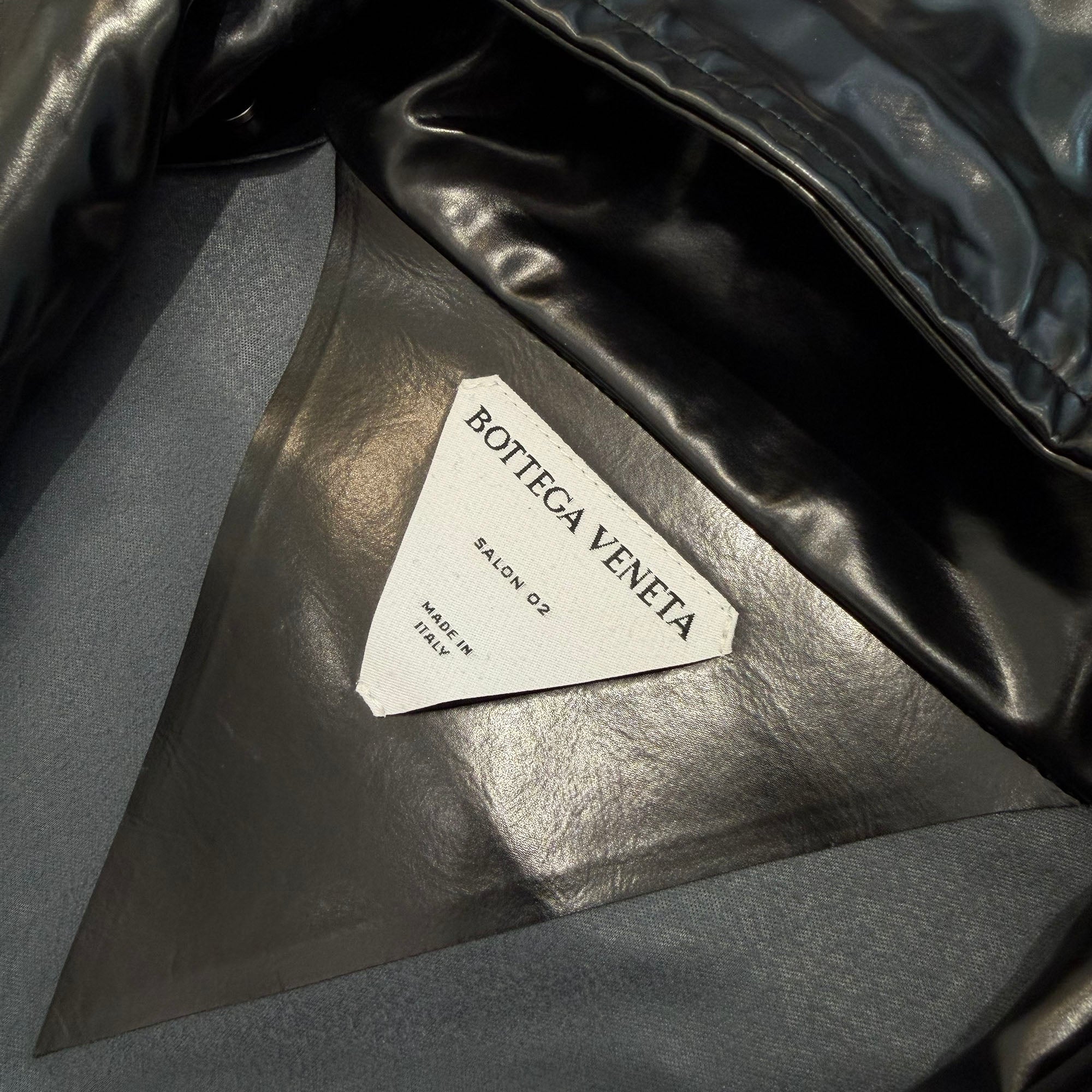 BOTTEGA VENETA 2024SS Liner High Neck Hooded Blouson Jacket 671290-A V1IA0 Size XL ボッテガヴェネタ ライナー ハイネック フーデット ブルゾン ジャケット サイズXL