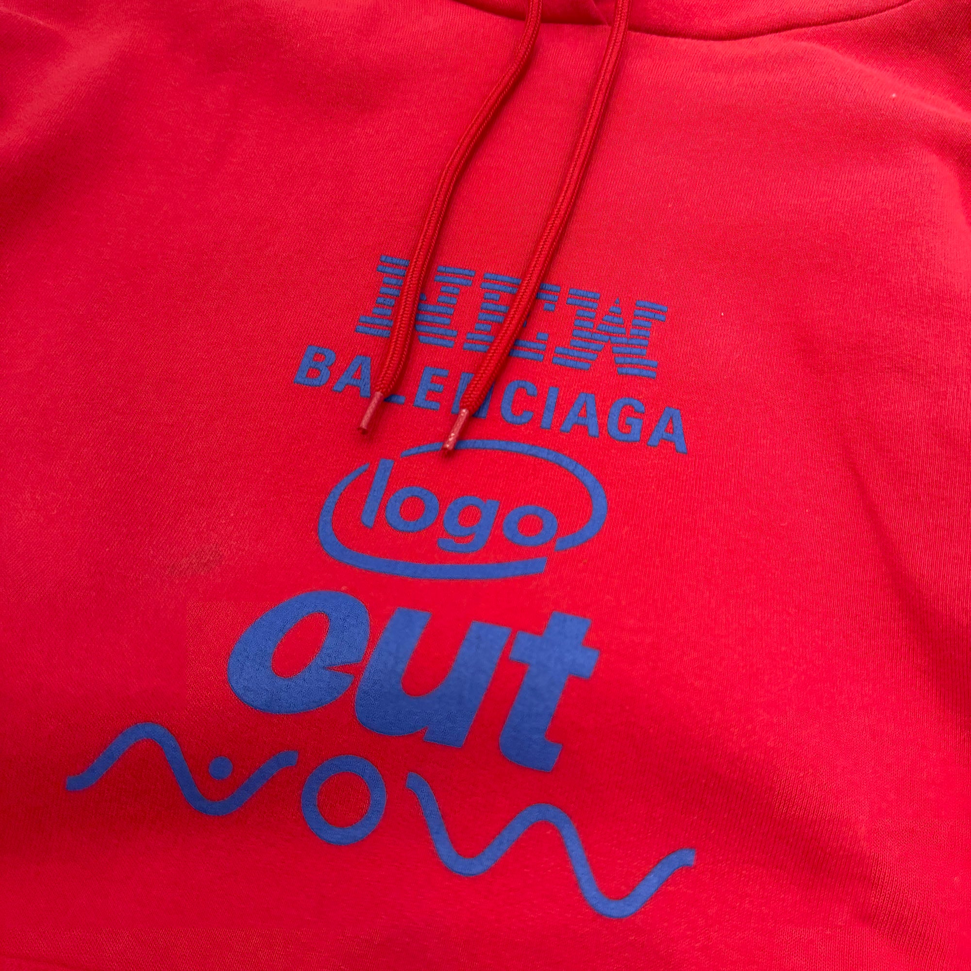 BALENCIAGA 2017AW " 57 Avenue Montaigne, Paris 75008 " Back Print Pullover Hoodie 518241 TYK45 Size L バレンシアガ "モンテーニュ通り57番地 パリ75008" バックプリント プルオーバーフーディー サイズL