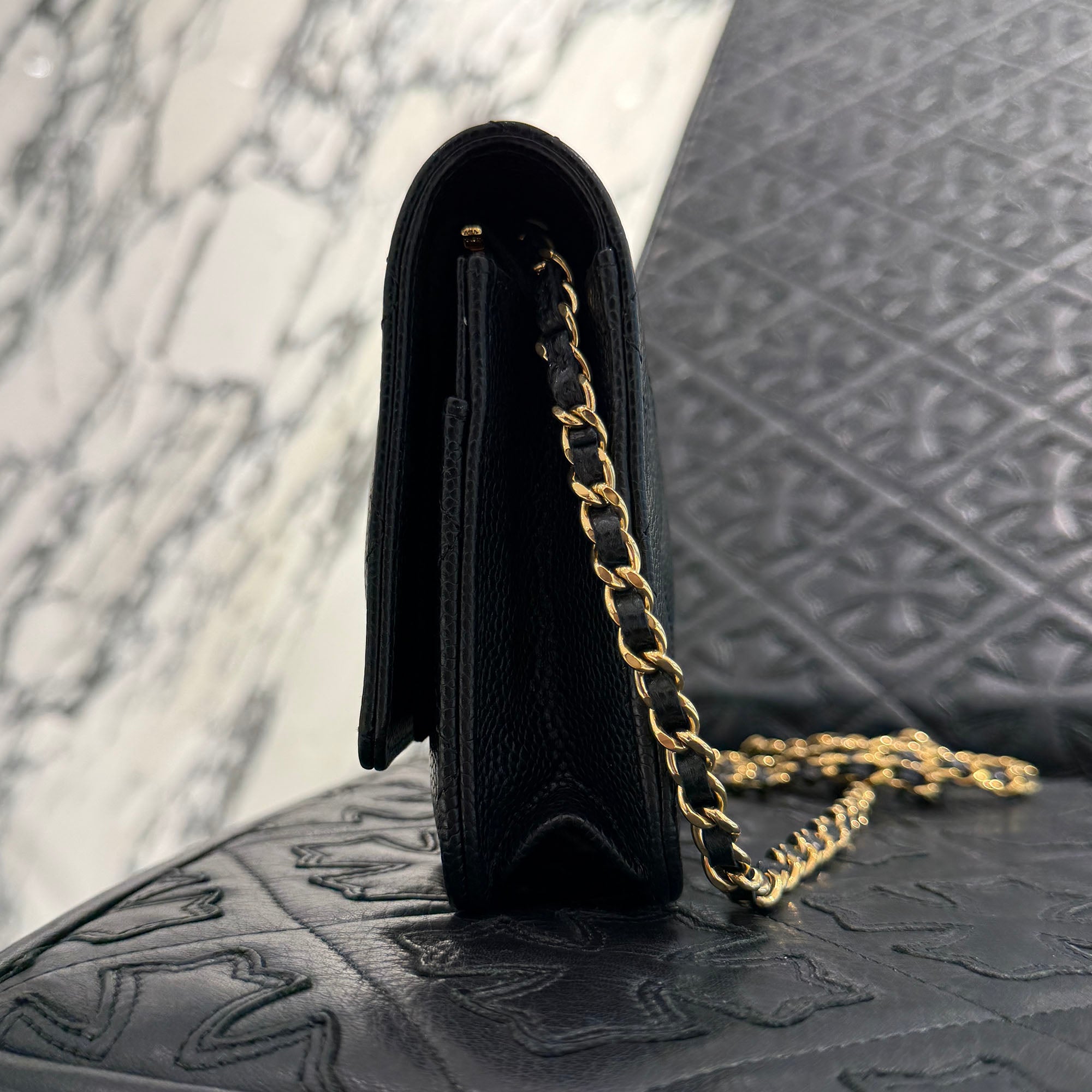 CHANEL Matelassé Classic Chain Wallet Mini Bag シャネル マトラッセ クラッシック チェーン ウォレット ミニバッグ