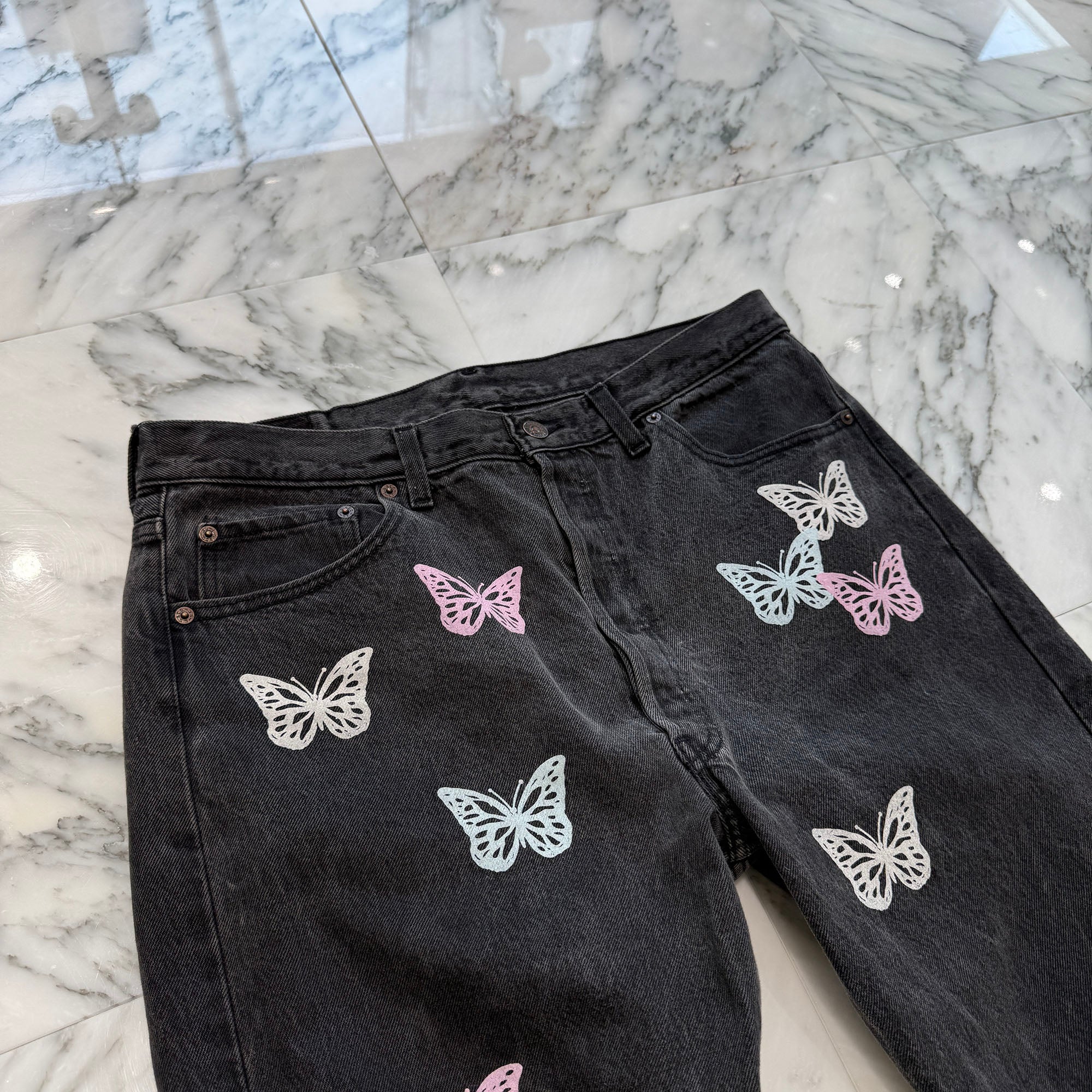 ABOUT DREAMS Butterfly Jeans Size W36×L32 アバウトドリームズ バタフライジーンズ サイズW36×L32