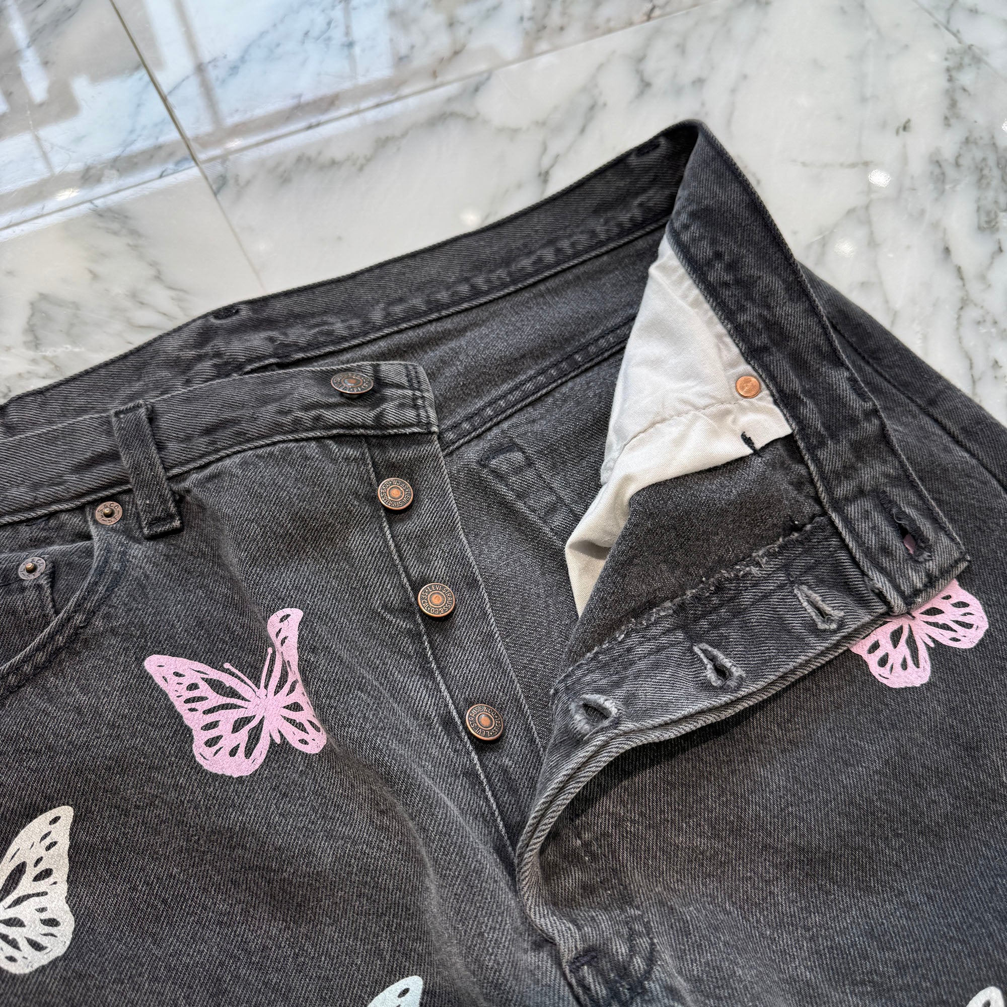 ABOUT DREAMS Butterfly Jeans Size W36×L32 アバウトドリームズ バタフライジーンズ サイズW36×L32