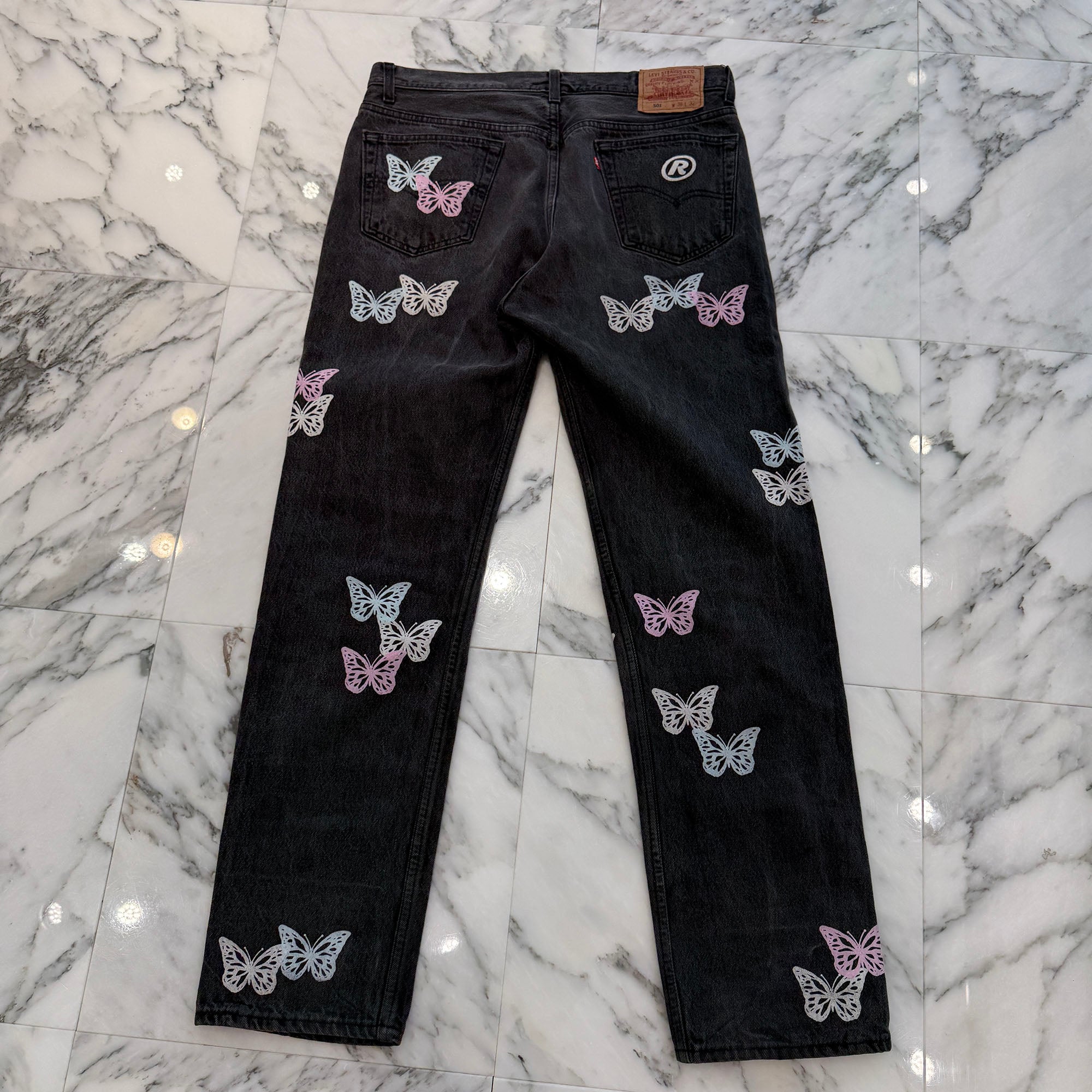 ABOUT DREAMS Butterfly Jeans Size W36×L32 アバウトドリームズ バタフライジーンズ サイズW36×L32