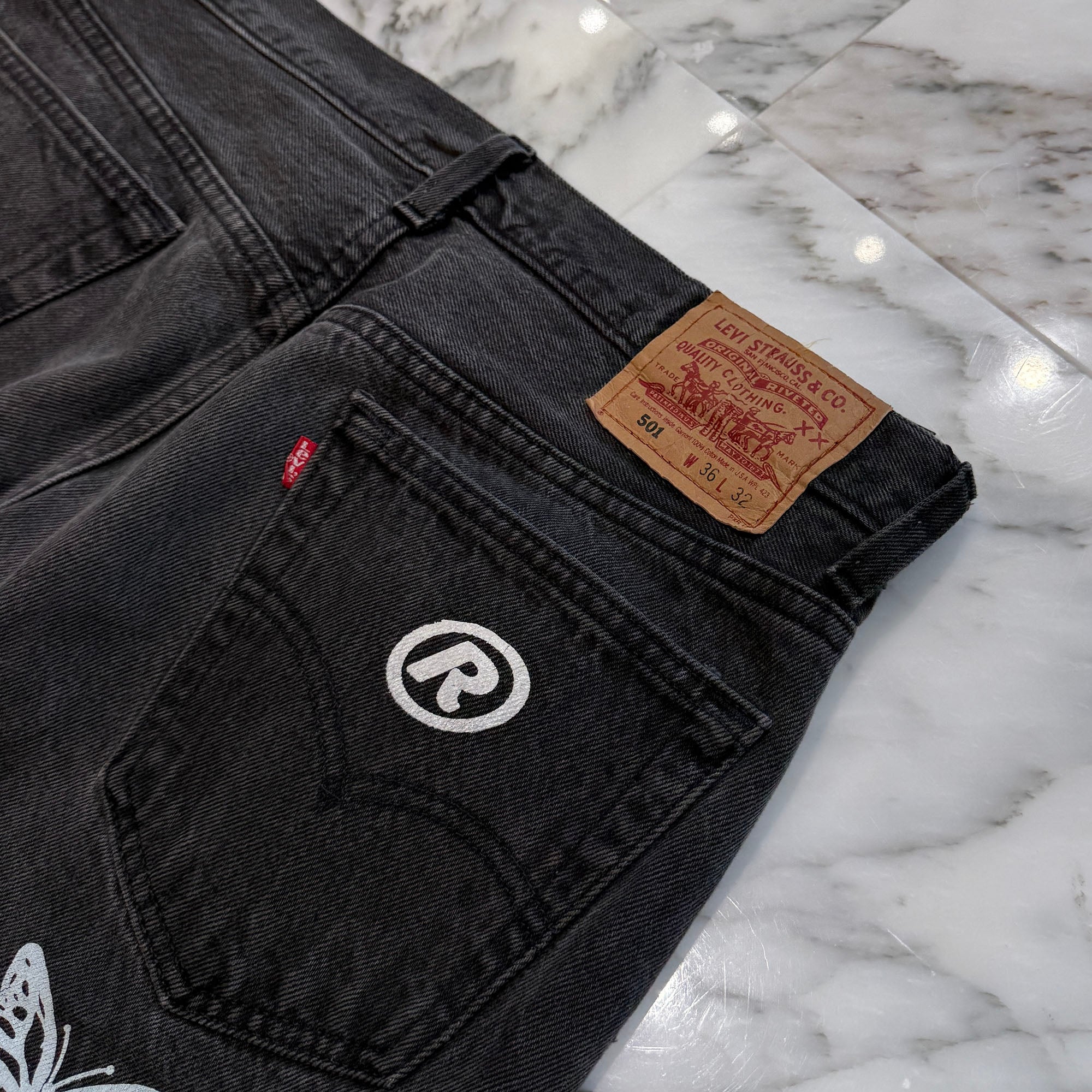 ABOUT DREAMS Butterfly Jeans Size W36×L32 アバウトドリームズ バタフライジーンズ サイズW36×L32