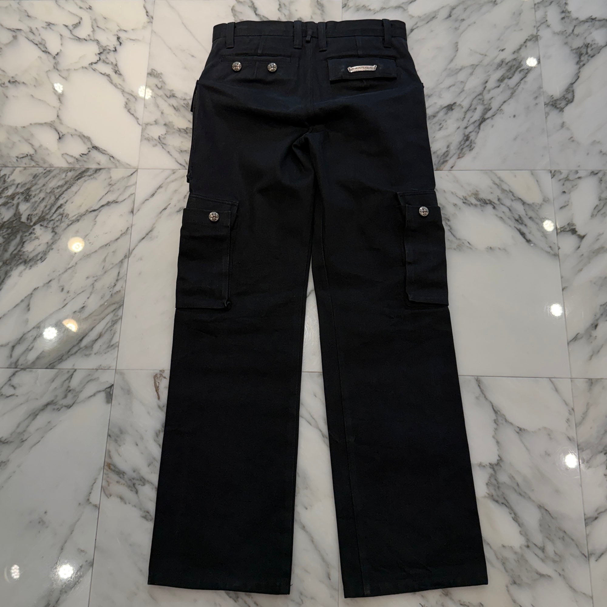 CHROME HEARTS DEVIL DOG Cross Ball Button Cargo Pants Size 30 クロムハーツ デビルドッグ クロスボールボタン カーゴパンツ サイズ30