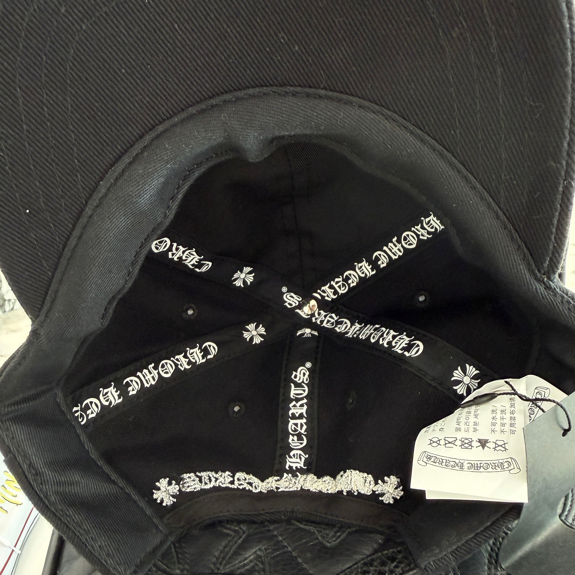 CHROME HEARTS × MATTY BOY Chomper Patch Leather Belt Trucker Cap Size ONE SIZE (53-60) クロムハーツ × マッティボーイ チョンパー パッチ レザーベルト トラッカーキャップ ONE SIZE (53-60)