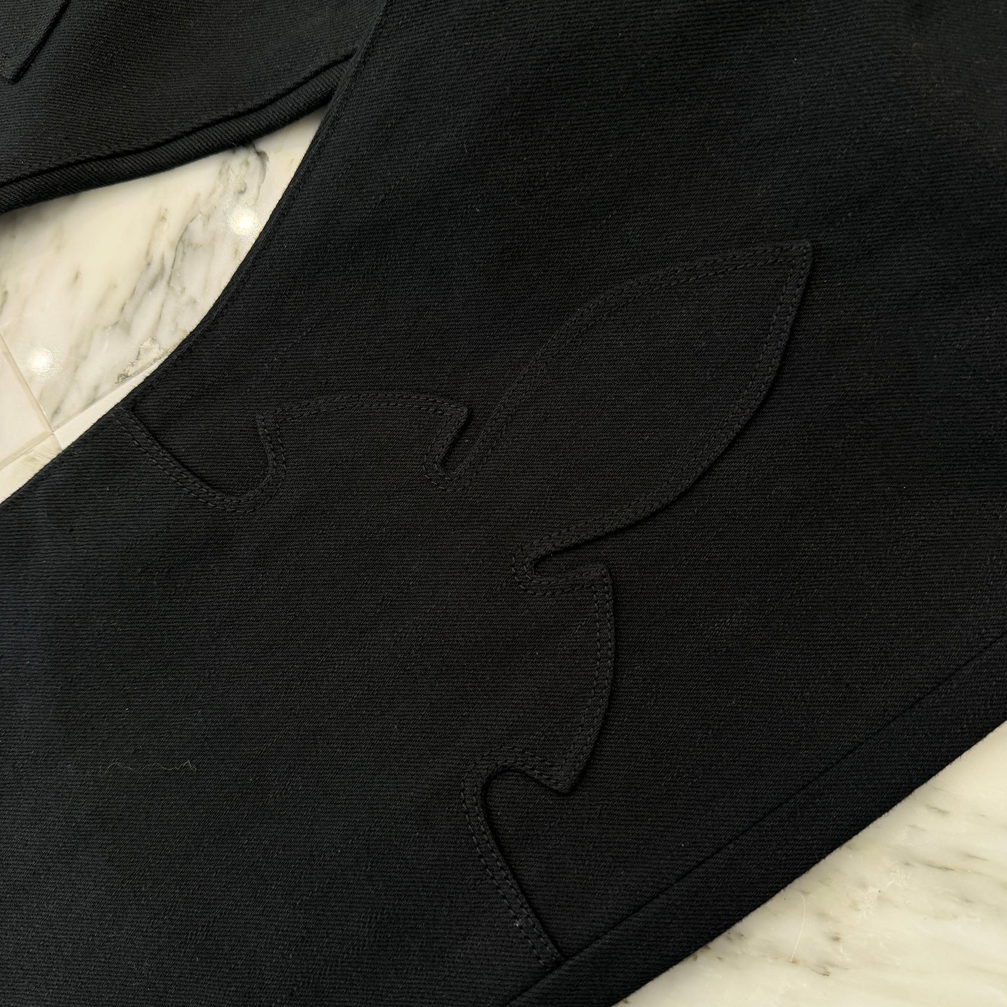 CHROME HEARTS Flare Knee Cross Ball Button Denim Pants Size 32 クロムハーツ フレアニー クロスボールボタン デニムパンツ サイズ32