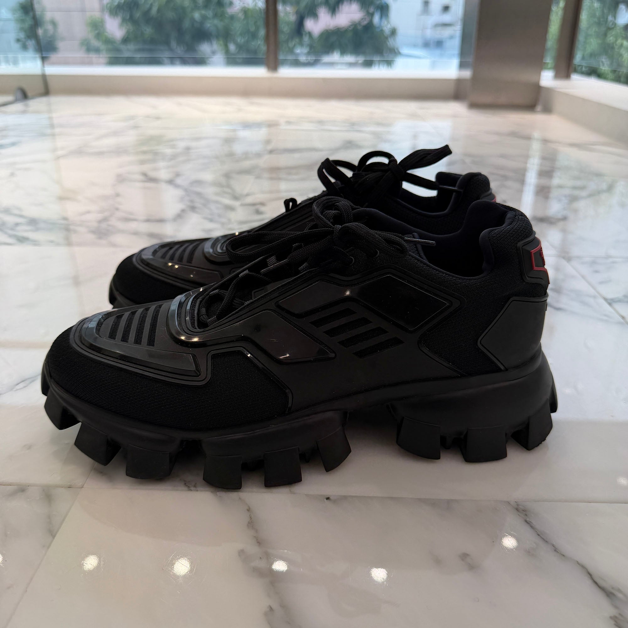 PRADA Cloudbust Thunder Knit Fabric Sneakers 2EG293_3LL4_F0002_F_G000 Size 10 (28.0cm～28.5cm) プラダ クラウドバスト サンダー ニットファブリック スニーカー サイズ10 (28.0cm～28.5cm)