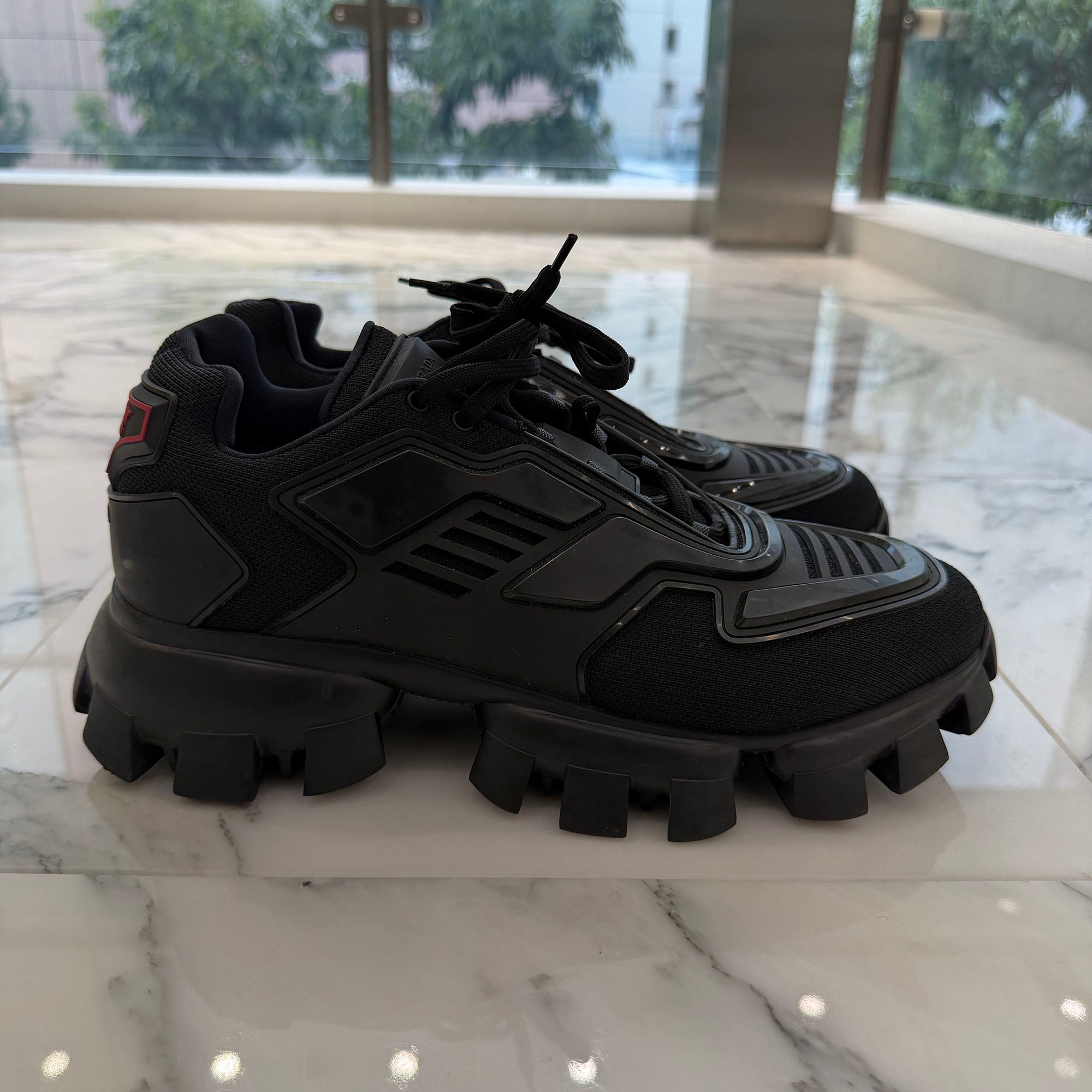 PRADA Cloudbust Thunder Knit Fabric Sneakers 2EG293_3LL4_F0002_F_G000 Size 10 (28.0cm～28.5cm) プラダ クラウドバスト サンダー ニットファブリック スニーカー サイズ10 (28.0cm～28.5cm)