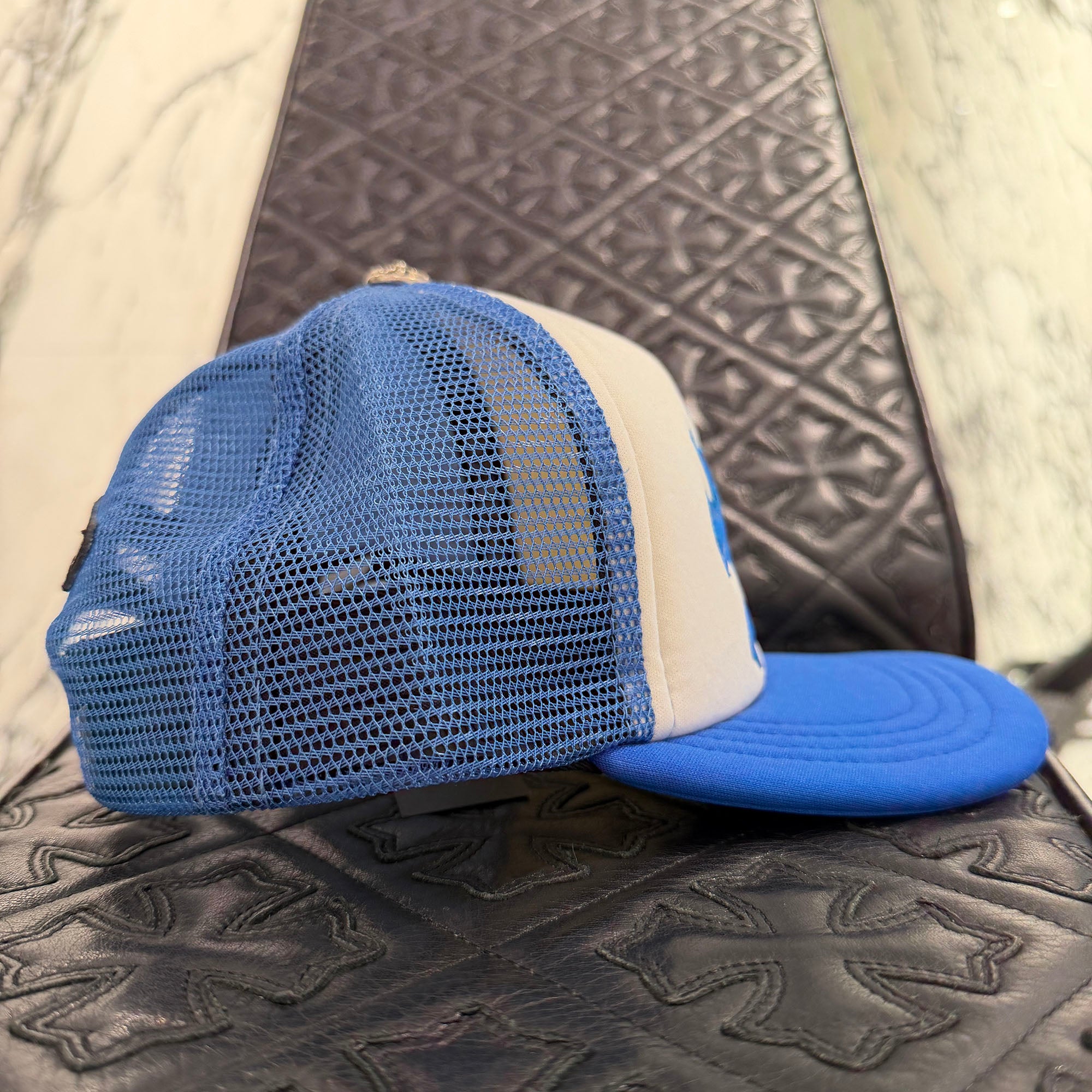 CHROME HEARTS Triple Cross Patch Trucker Cap Size ONE SIZE (53-60) クロムハーツ トリプルクロスパッチトラッカーキャップ サイズONE SIZE (53-60)