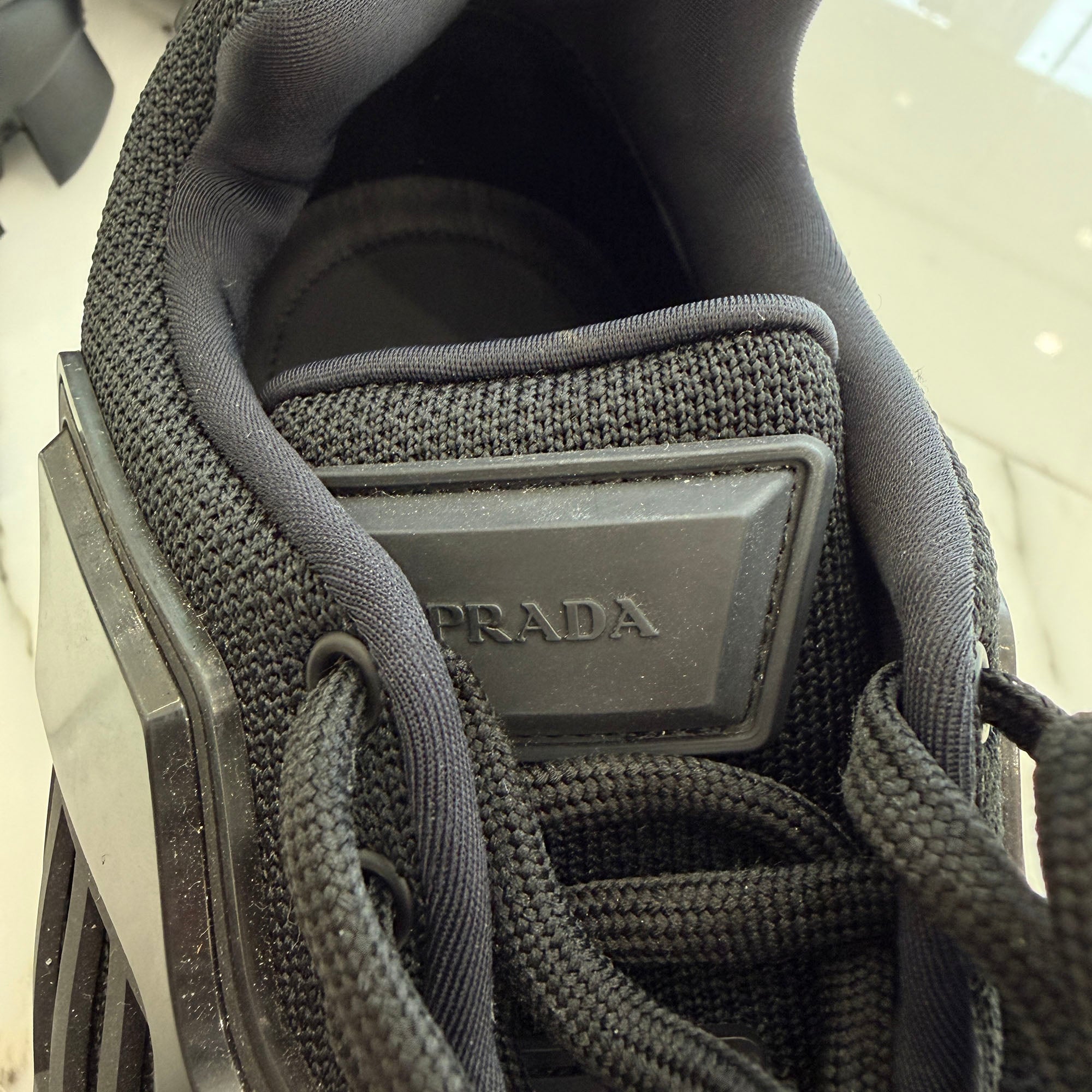 PRADA Cloudbust Thunder Knit Fabric Sneakers 2EG293_3LL4_F0002_F_G000 Size 10 (28.0cm～28.5cm) プラダ クラウドバスト サンダー ニットファブリック スニーカー サイズ10 (28.0cm～28.5cm)