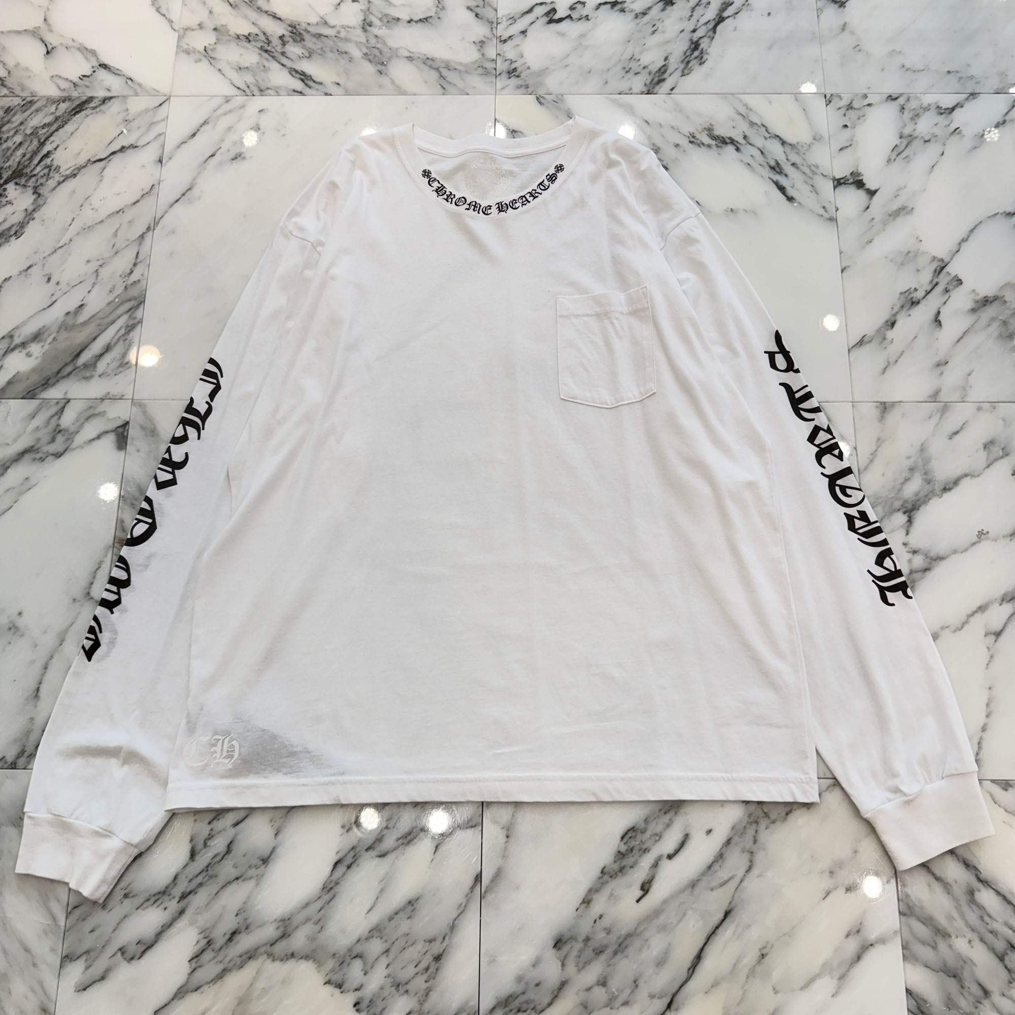 CHROME HEARTS Neck Logo Long Sleeve Tee Size XXL クロムハーツ ネックロゴ ロングスリーブTシャツ サイズXXL