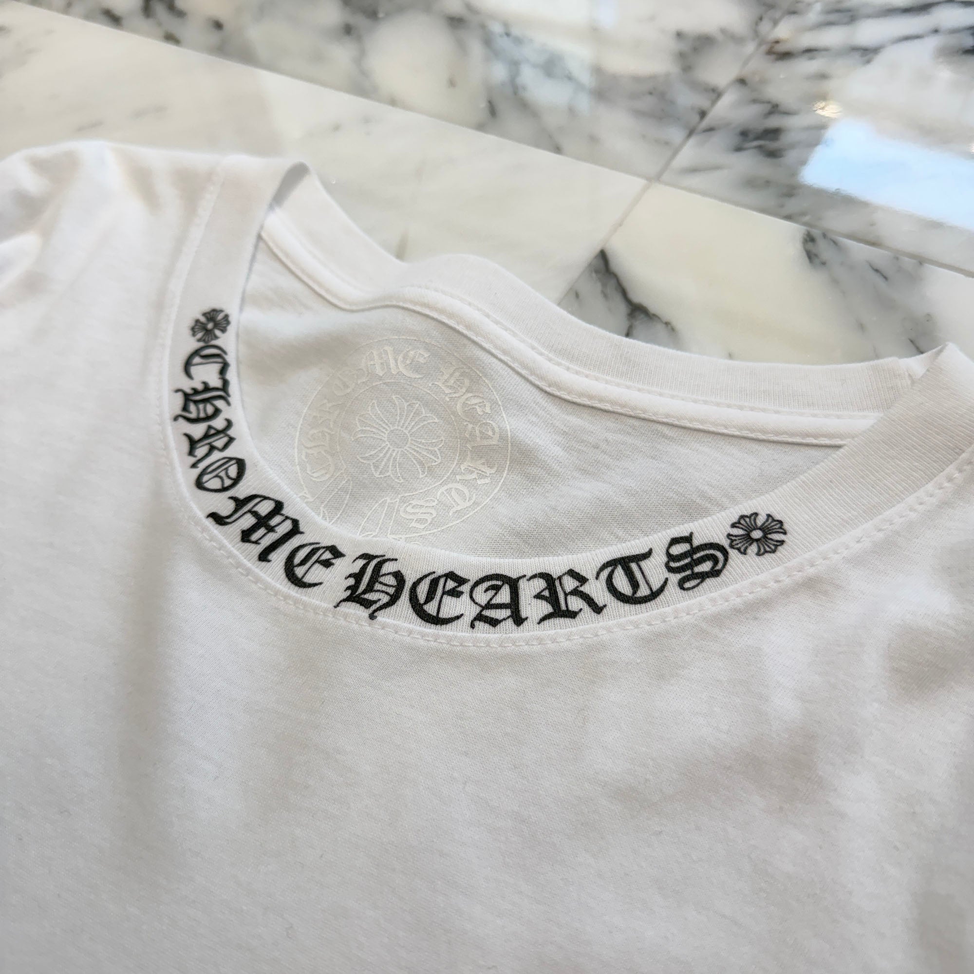 CHROME HEARTS Neck Logo Long Sleeve Tee Size XXL クロムハーツ ネックロゴ ロングスリーブTシャツ サイズXXL