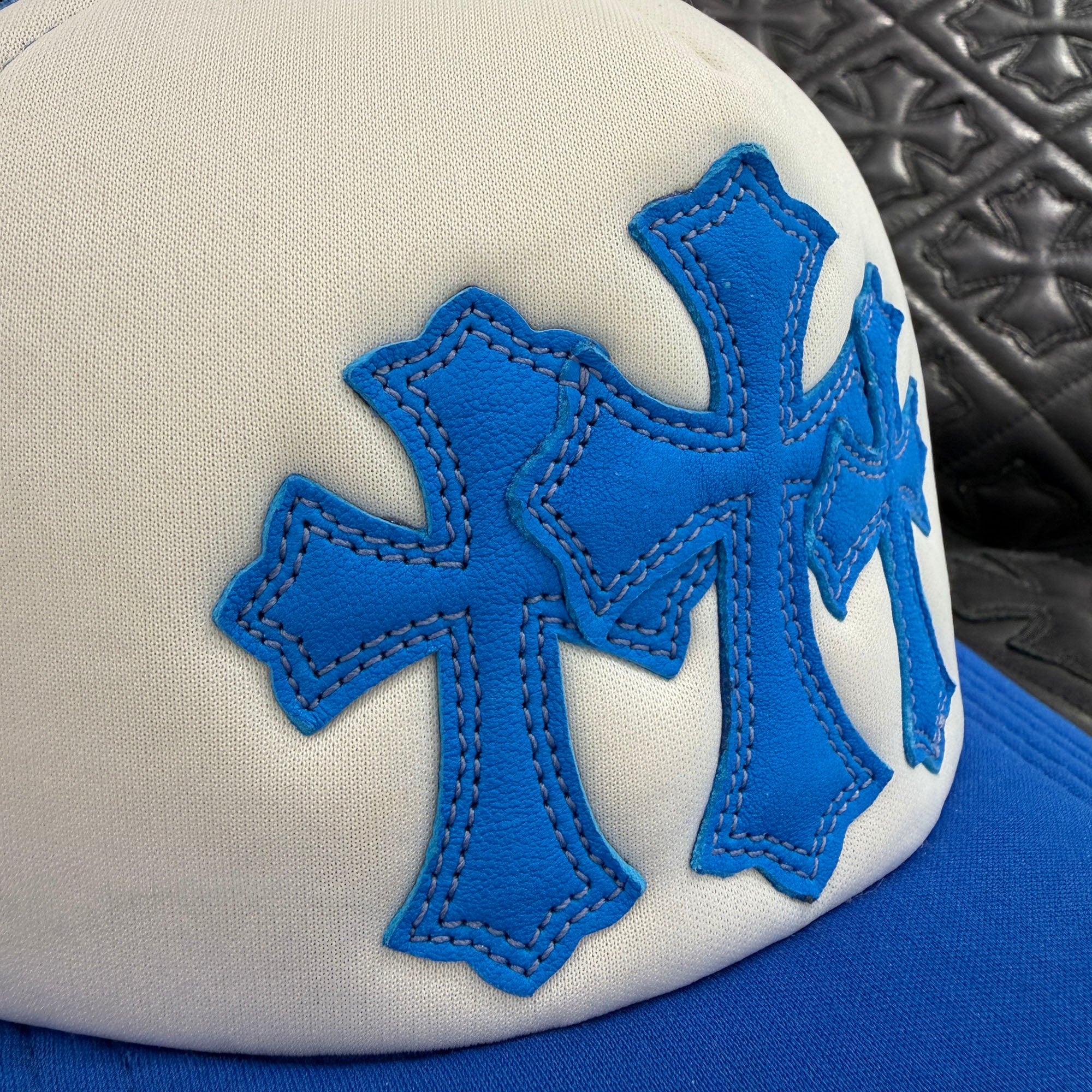 CHROME HEARTS Triple Cross Patch Trucker Cap Size ONE SIZE (53-60) クロムハーツ トリプルクロスパッチトラッカーキャップ サイズONE SIZE (53-60)