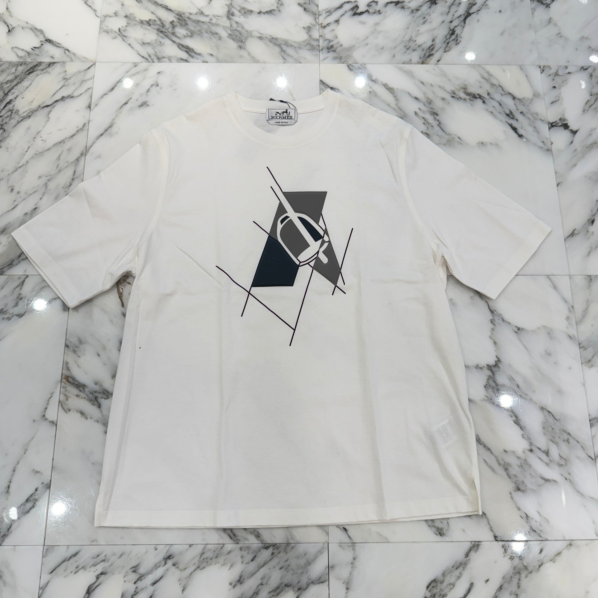 HERMES 2024SS Etrier En Fragment Short Sleeve Tee Size M エルメス エトリエ・アン・フラグモン ショートスリーブTシャツ サイズM