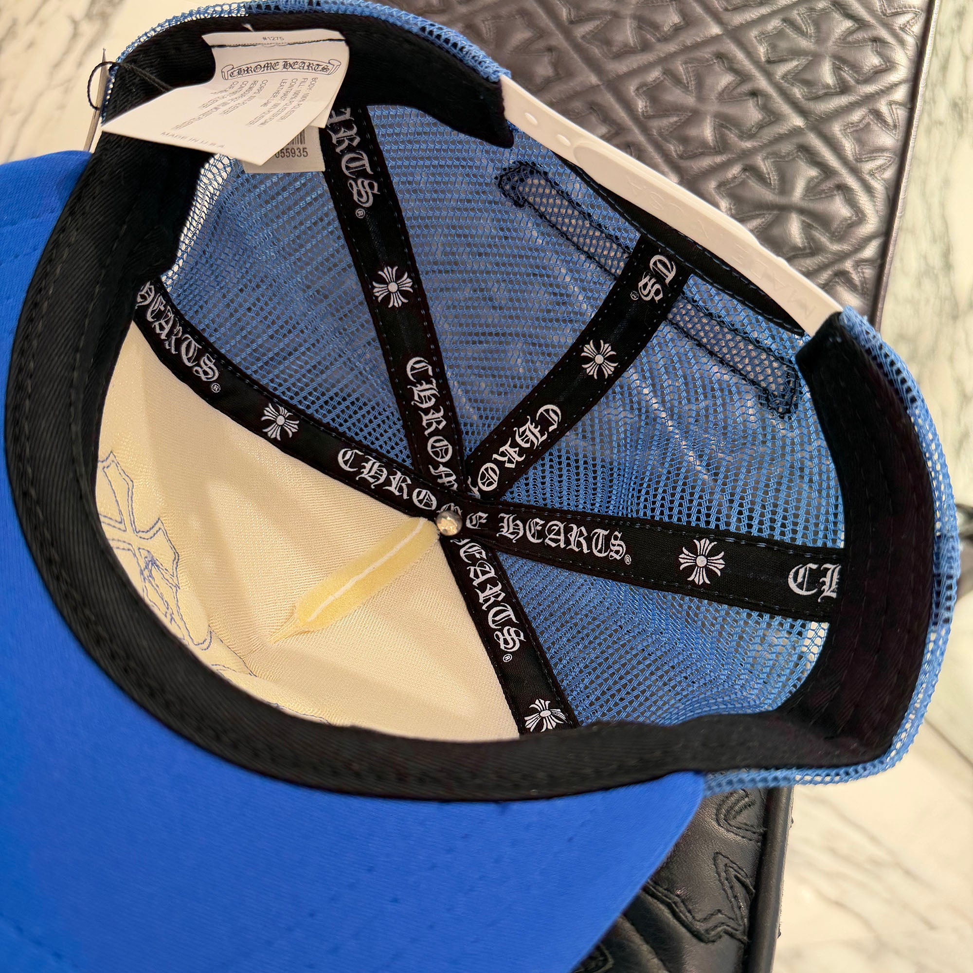 CHROME HEARTS Triple Cross Patch Trucker Cap Size ONE SIZE (53-60) クロムハーツ トリプルクロスパッチトラッカーキャップ サイズONE SIZE (53-60)