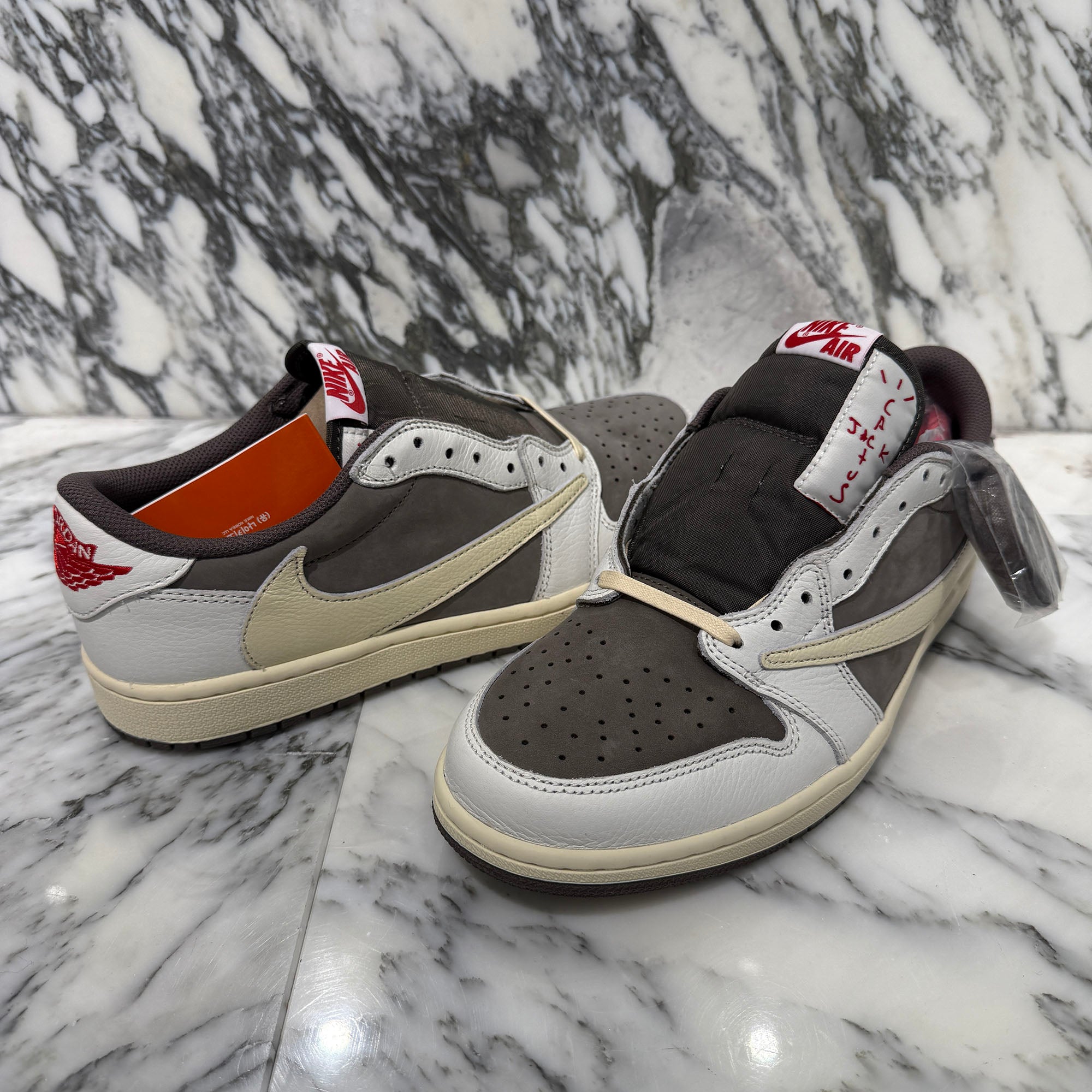 NIKE × Travis Scott 2022AW Air Jordan 1 Low OG SP "Reverse Mocha/Sail and Ridgerock" DM7866-162 Size US10.5（28.5cm）ナイキ×トラヴィススコット エアジョーダン1 ロー OG SP "リバース モカ/セイル アンド リッジロック" サイズUS10.5（28.5cm