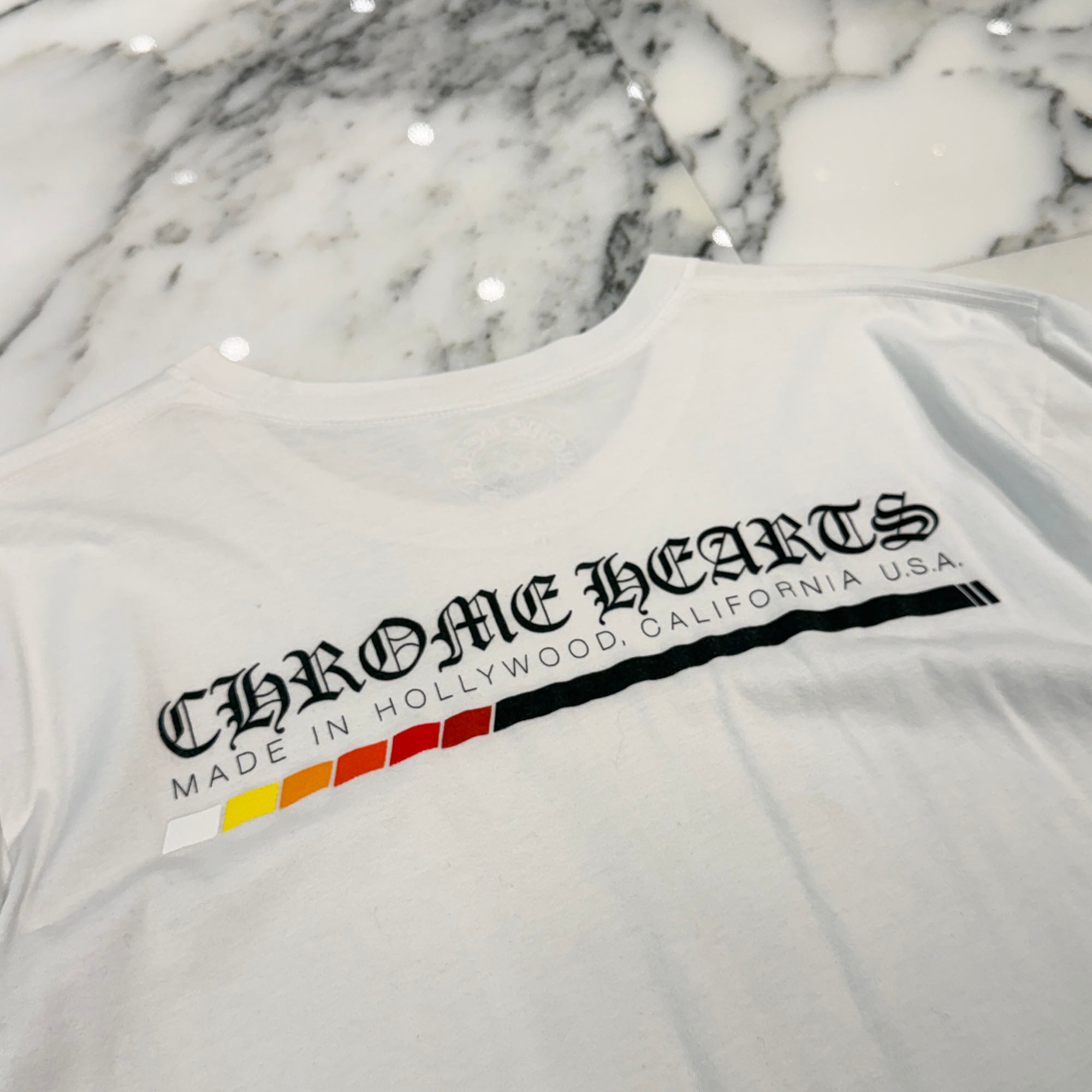 クロムハーツネオンtシャツ Lサイズ CHROME HEARTS Neon Bar Logo Tee Size L クロムハーツ ネオンバー