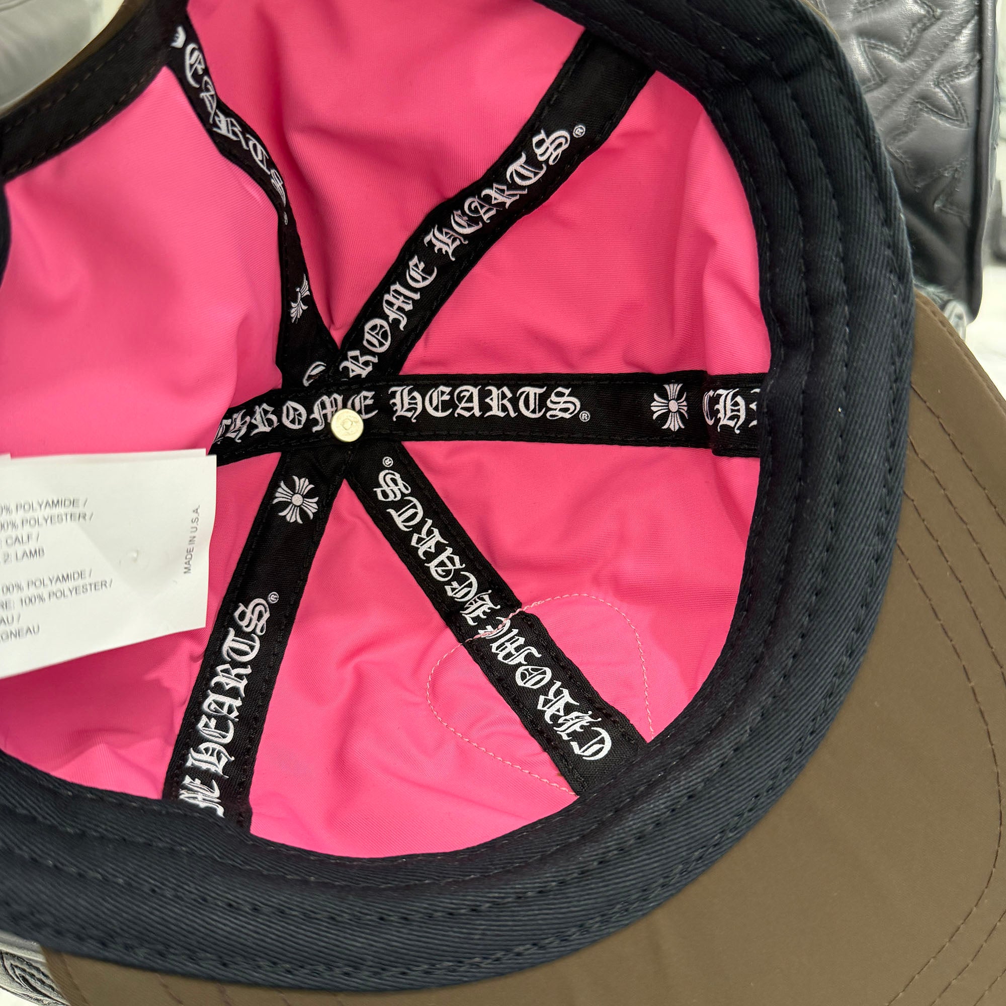 CHROME HEARTS Striped Heart Trucker Cap Size ONE SIZE (53-60) クロムハーツ ストライプハートトラッカーキャップ サイズ ONE SIZE (53-60)