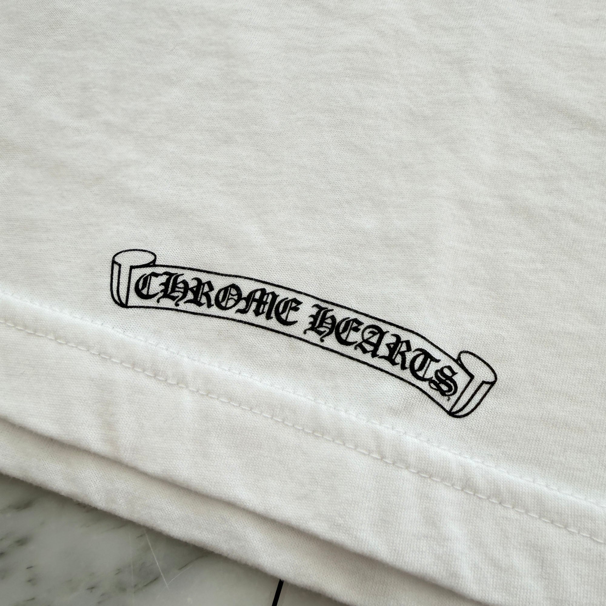 CHROME HEARTS Neck Logo Long Sleeve Tee Size XXL クロムハーツ ネックロゴ ロングスリーブTシャツ サイズXXL