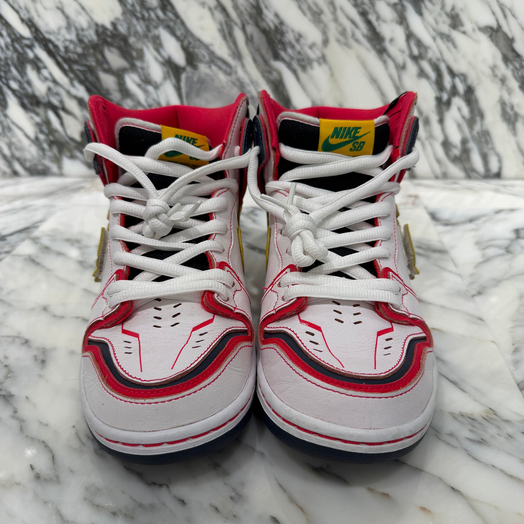 NIKE × Gundam x SB Dunk High Pro QS "Unicorn" Sneakers DH7717-100 Size US 8（26cm）ナイキ × ガンダム × SB ダンク ハイ プロ QS "ユニコーン" スニーカー サイズ US 8（26cm）