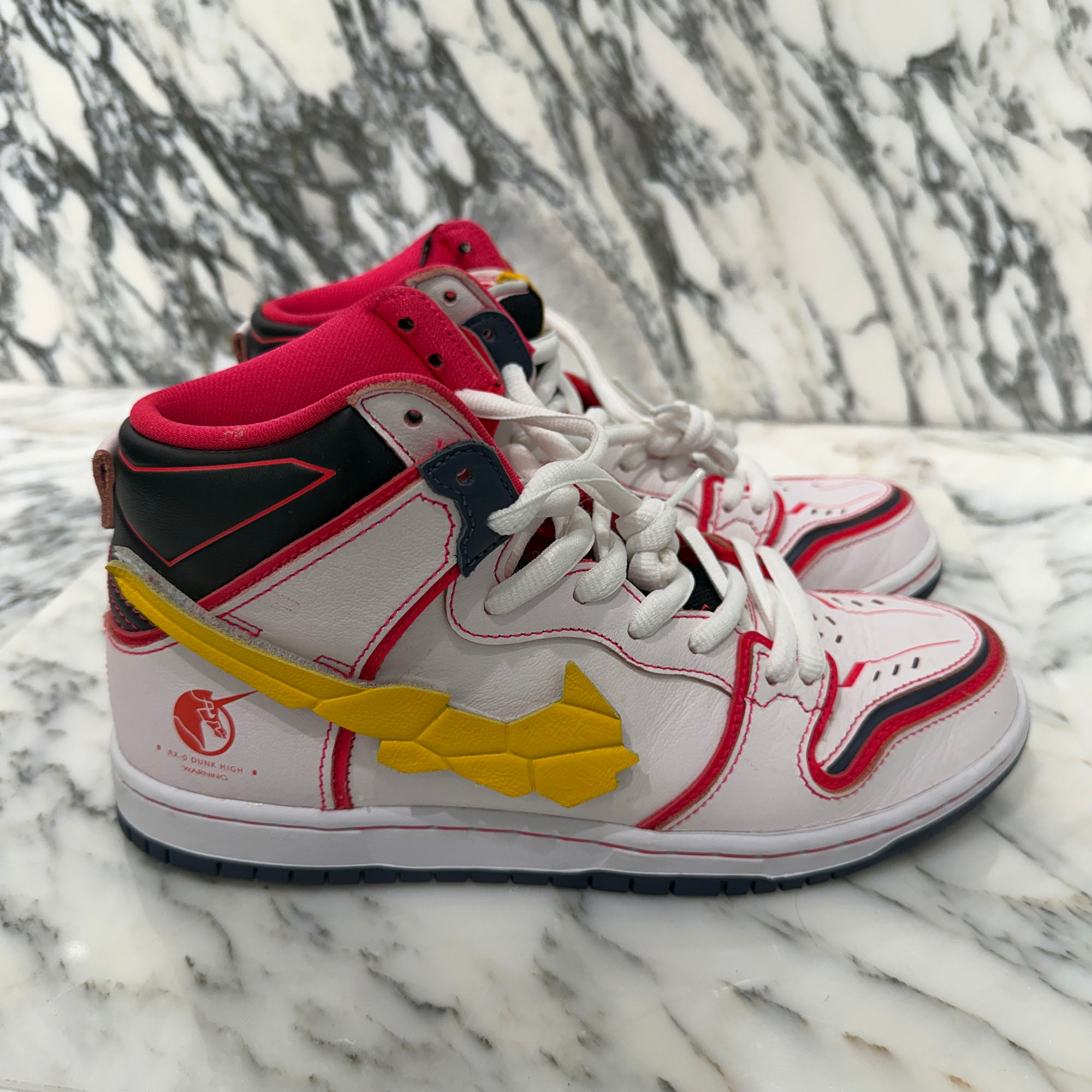 NIKE × Gundam x SB Dunk High Pro QS "Unicorn" Sneakers DH7717-100 Size US 8（26cm）ナイキ × ガンダム × SB ダンク ハイ プロ QS "ユニコーン" スニーカー サイズ US 8（26cm）