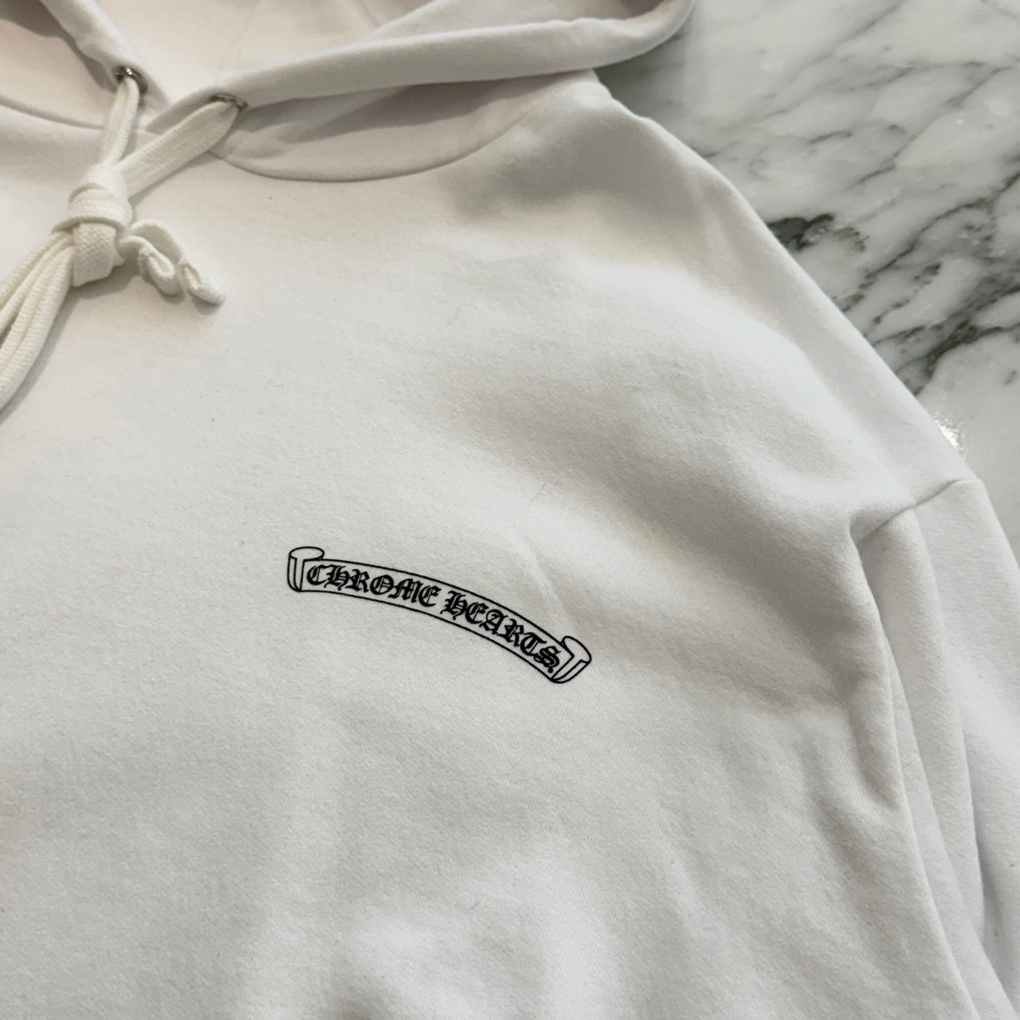 CHROME HEARTS CH Plus Yellow Cross Logo Pullover Hoodie Size XL クロムハーツ CHプラス イエロークロス ロゴ プルオーバーフーディー サイズXL