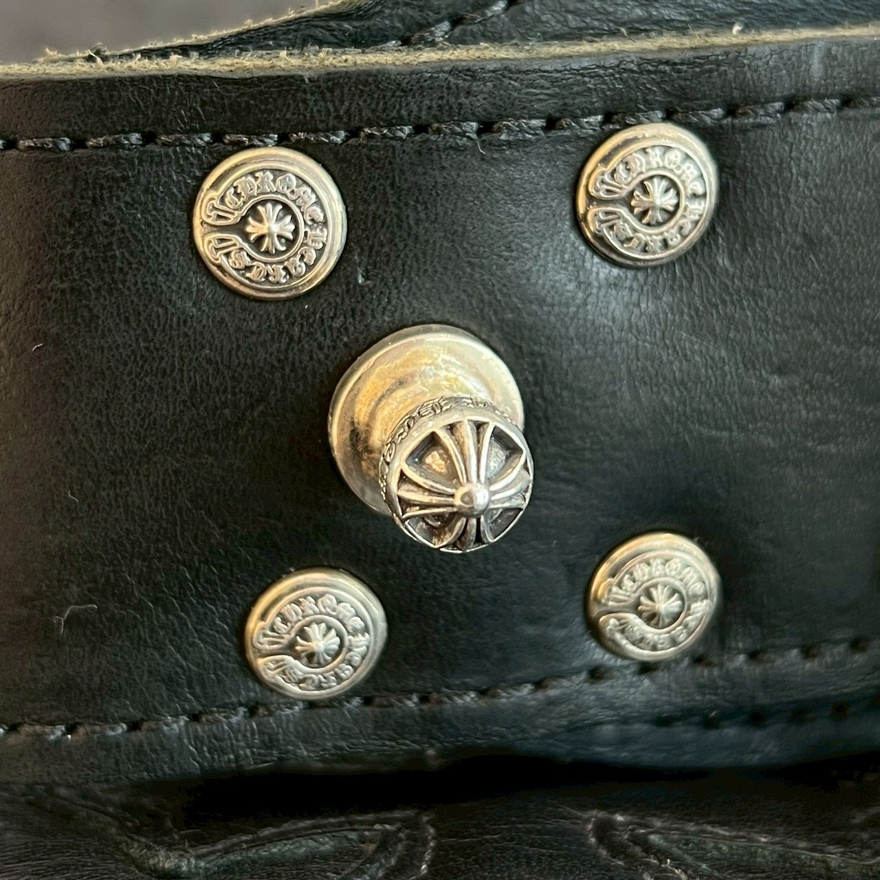 CHROME HEARTS Large Strap Star Buckle Belt Size 34 クロムハーツ ラージストラップ スターバックル ベルト サイズ34