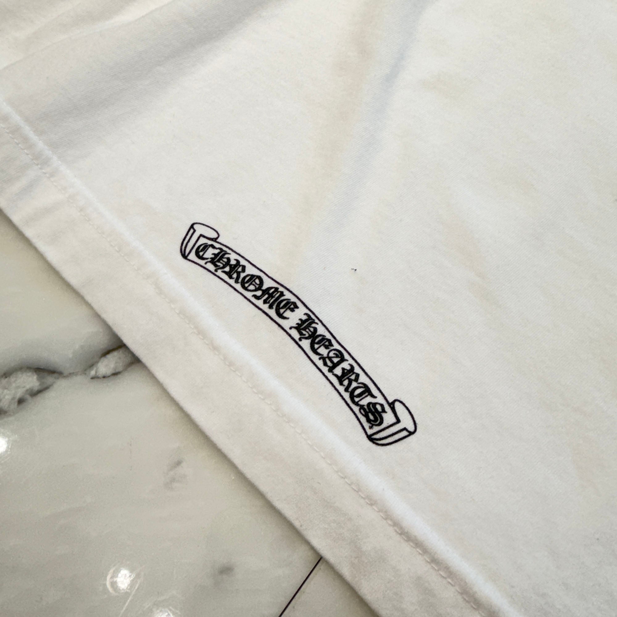 CHROME HEARTS Neck Logo Back Horseshoe Tee XXL クロムハーツ ネックロゴ バックホースシュー Tシャツ サイズXXL