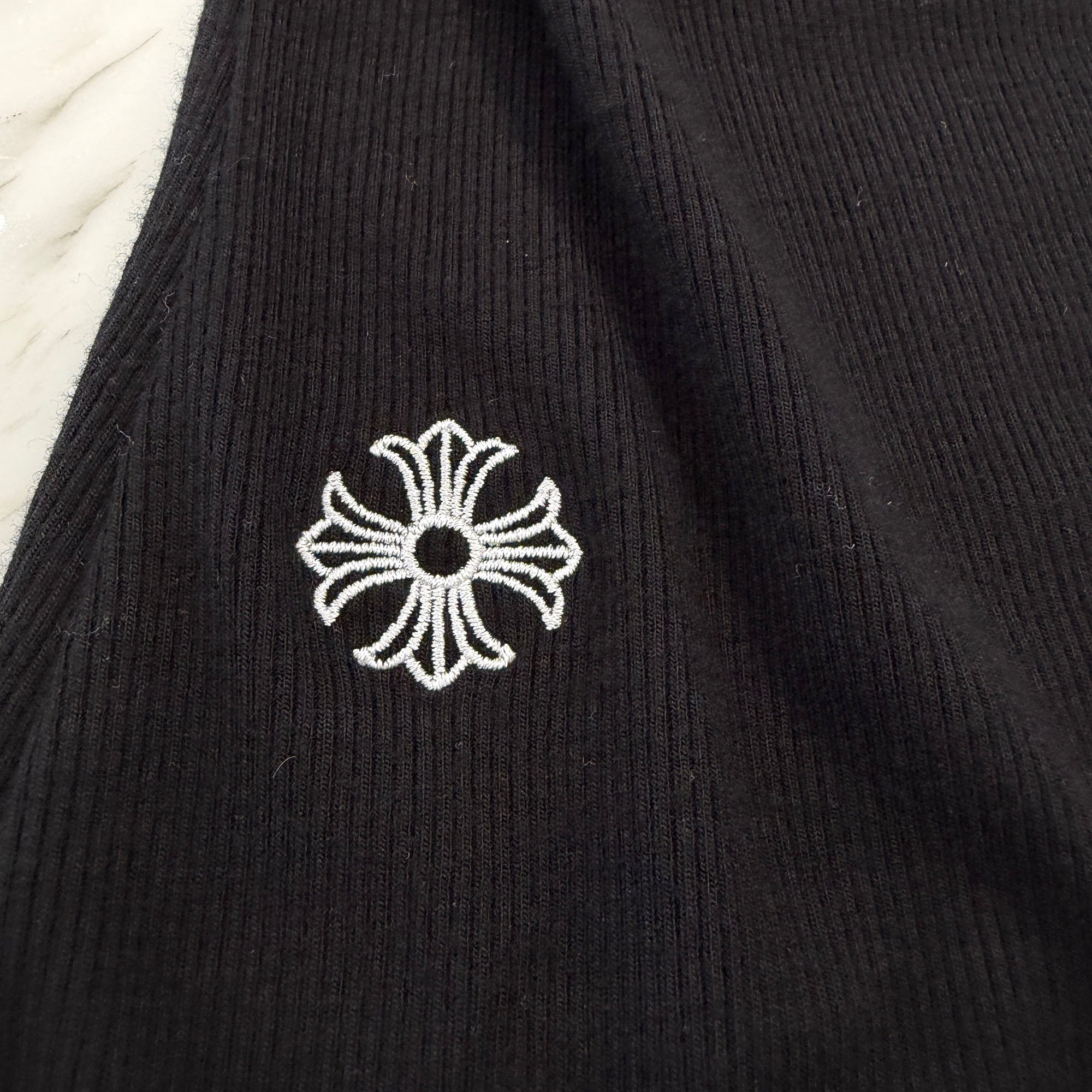 CHROME HEARTS Y NOT CH Plus Logo Embroidery Rayon Camisole Size M クロムハーツ ワイノット CHプラス ロゴ刺繍 レーヨン キャミソール サイズM