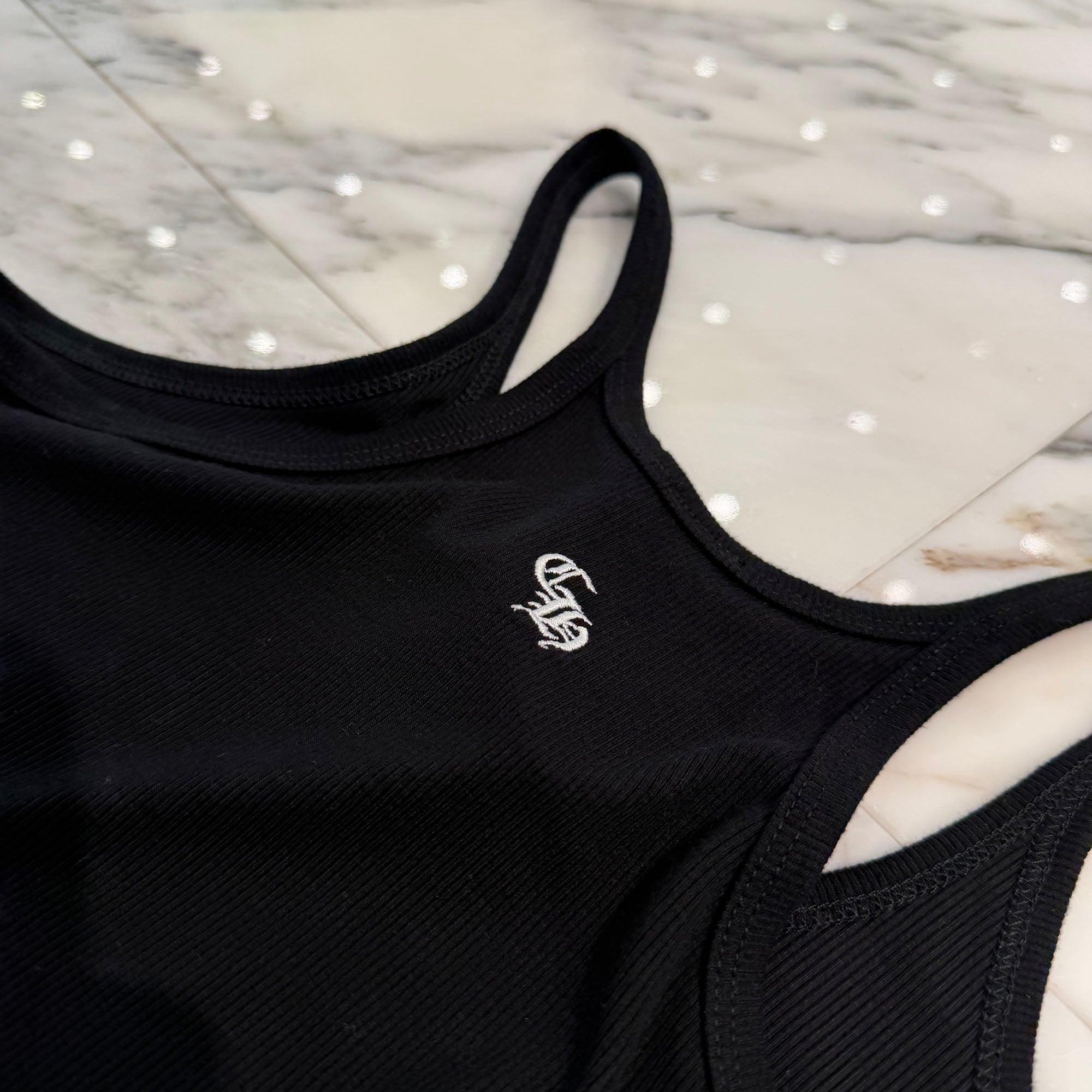 CHROME HEARTS Y NOT CH Plus Logo Embroidery Rayon Camisole Size M クロムハーツ ワイノット CHプラス ロゴ刺繍 レーヨン キャミソール サイズM