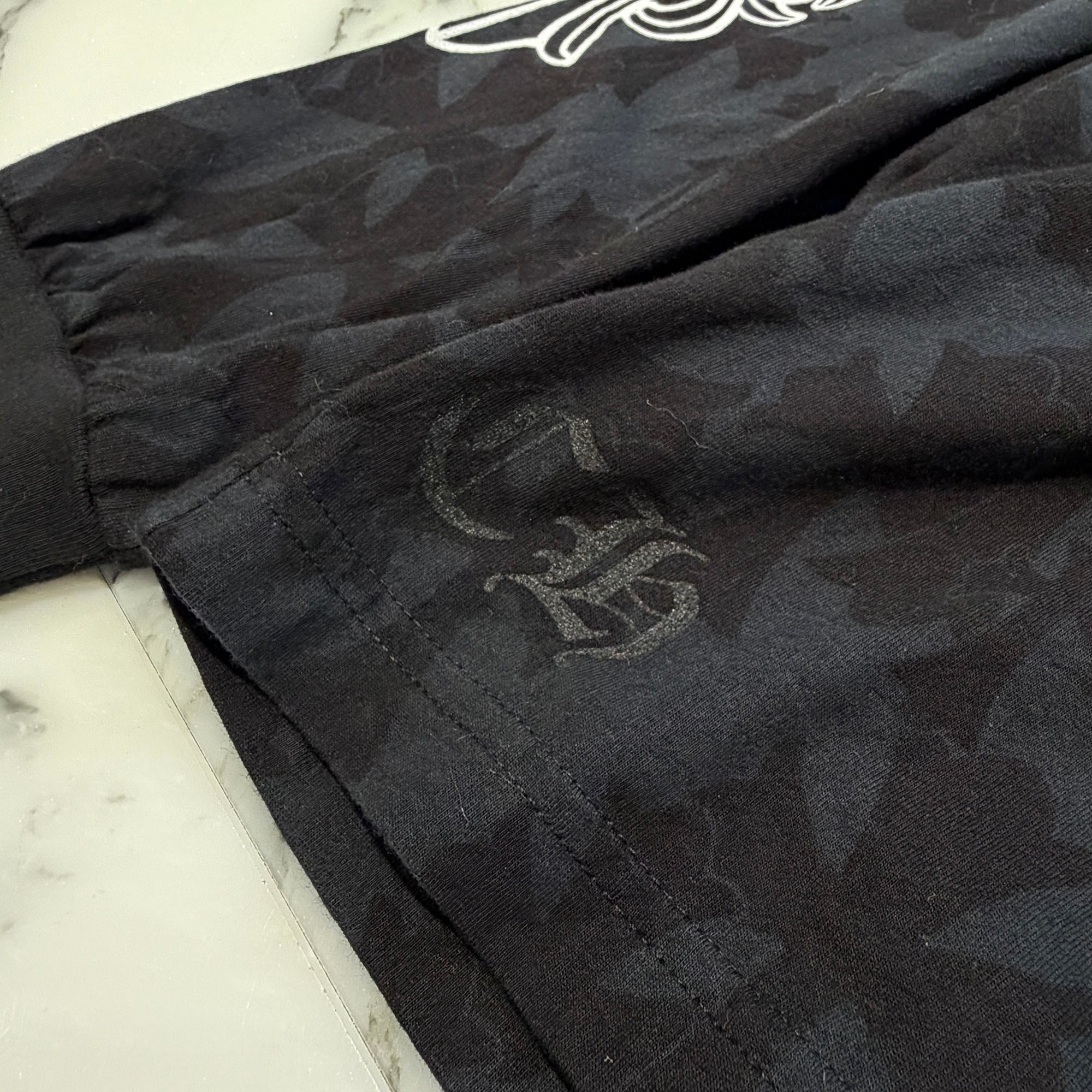 CHROME HEARTS 2024SS Graveyard Cemetery Cross Long Sleeve Tee Size XL クロムハーツ グレイブヤード セメタリークロス ロングスリーブTシャツ 総柄 サイズXL