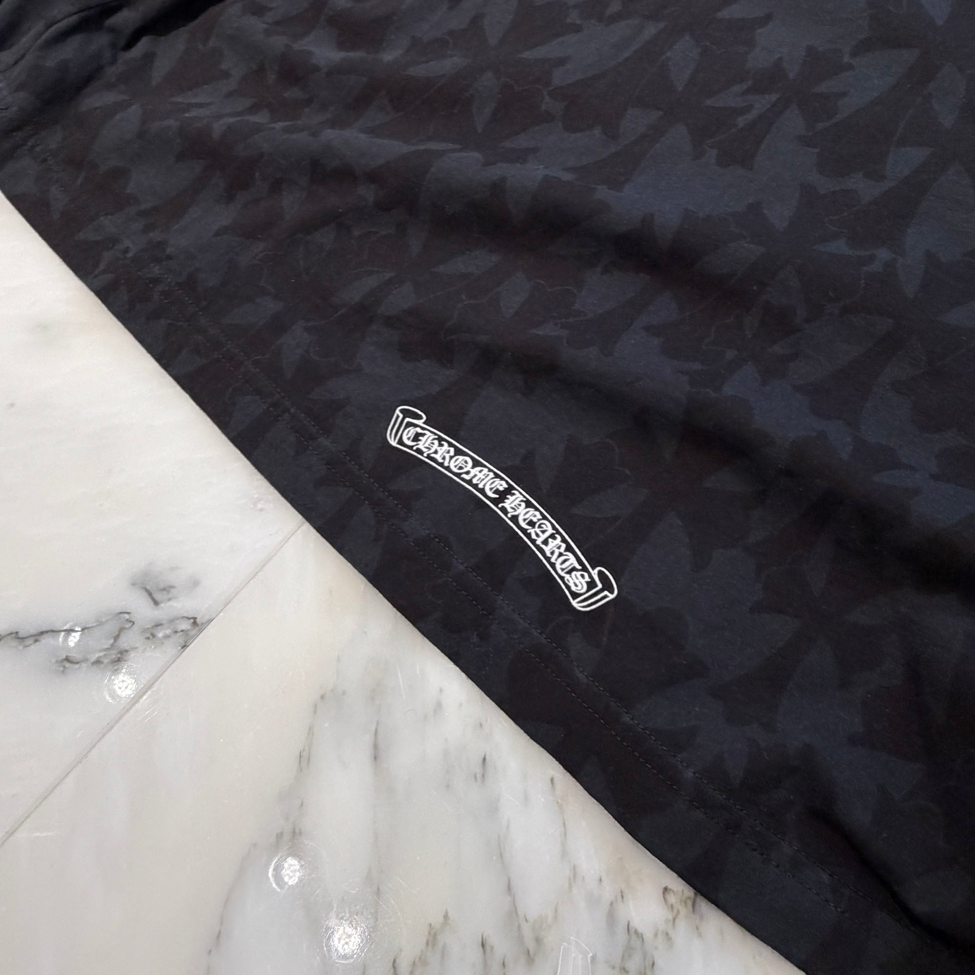 CHROME HEARTS 2024SS Graveyard Cemetery Cross Long Sleeve Tee Size XL クロムハーツ グレイブヤード セメタリークロス ロングスリーブTシャツ 総柄 サイズXL