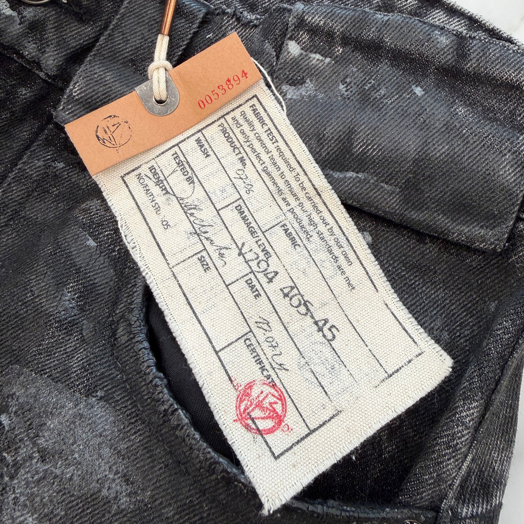 NO/FAITH STUDIOS WAVE HEAVY DENIM V294 465-45 Size M ノーフェイス ストゥディオス ウェイブヘビーデニム サイズM