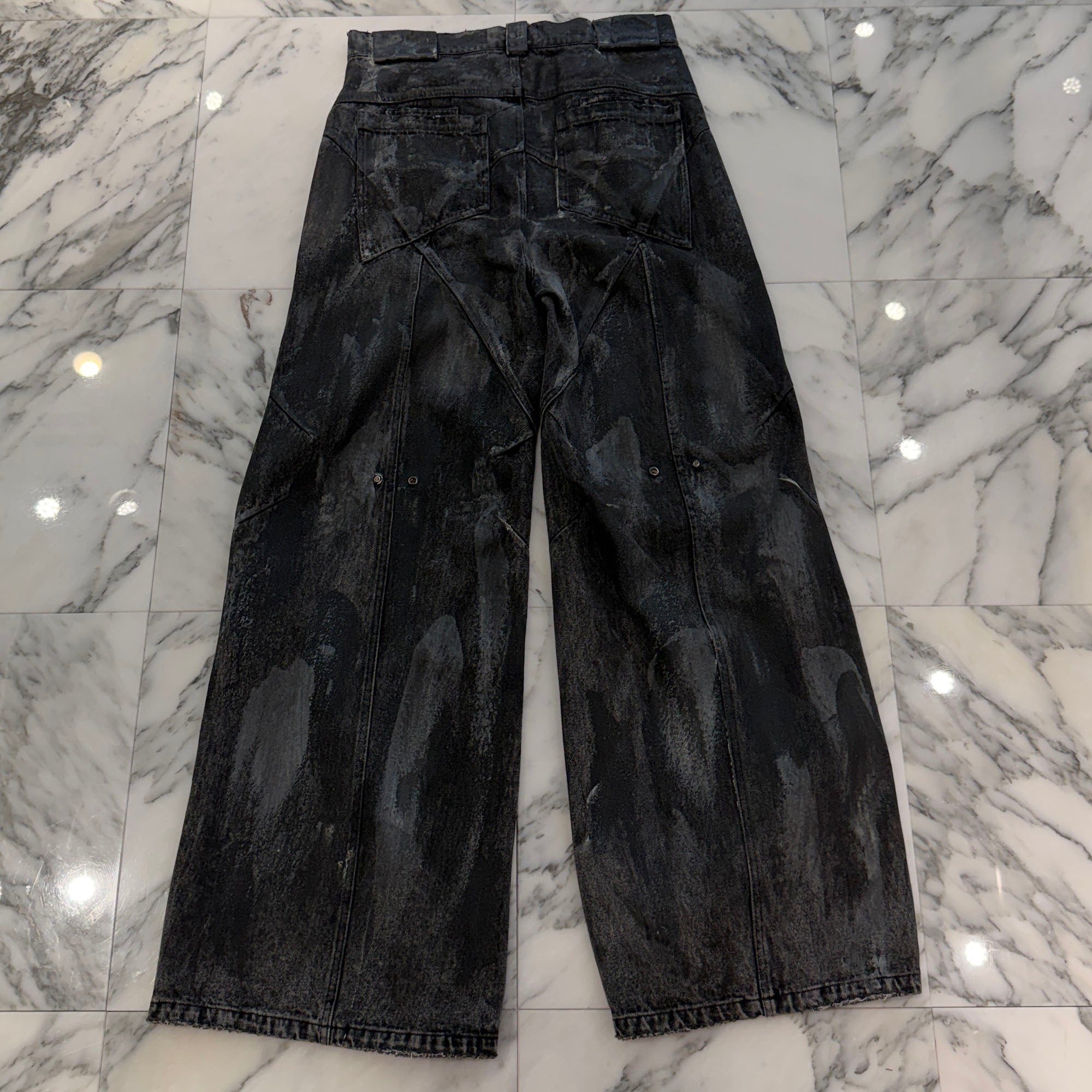 NO/FAITH STUDIOS WAVE HEAVY DENIM V294 465-45 Size M ノーフェイス ストゥディオス ウェイブヘビーデニム サイズM