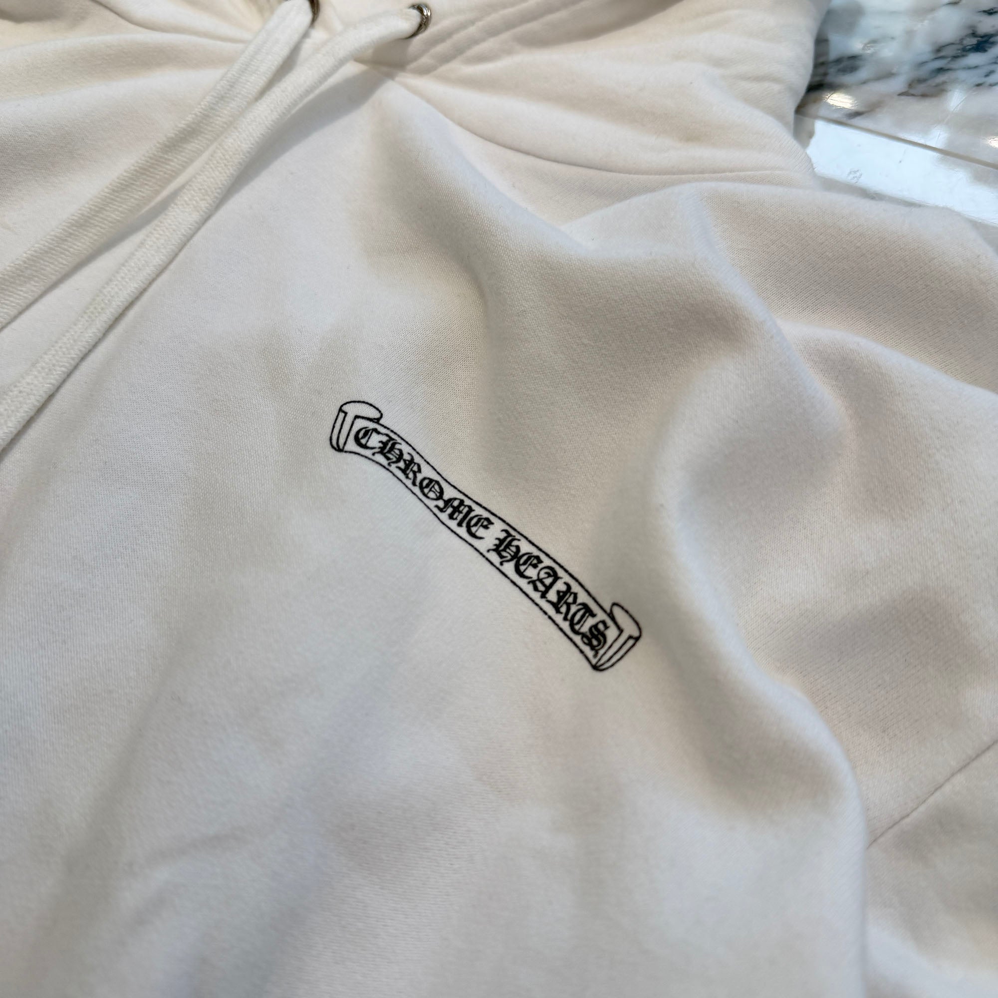 CHROME HEARTS CH Plus Yellow Cross Logo Pullover Hoodie Size XL クロムハーツ CHプラス イエロークロス ロゴ プルオーバーフーディー サイズXL