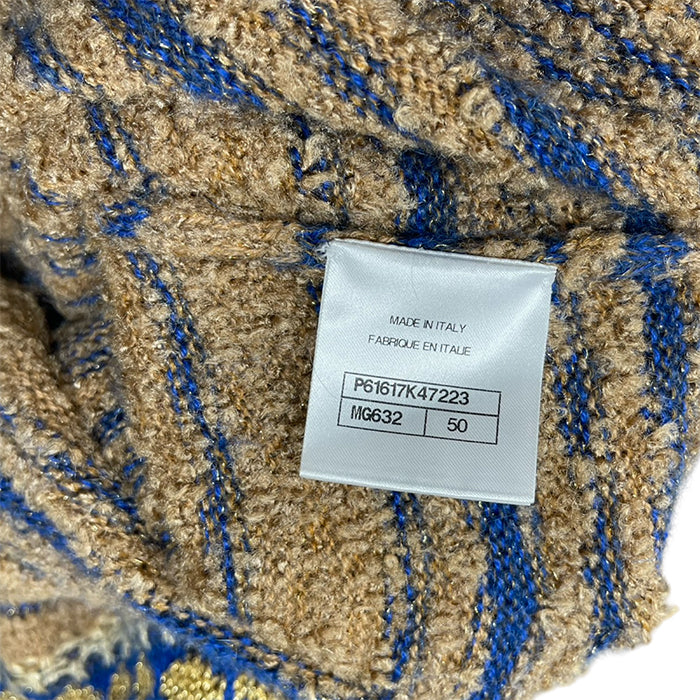 CHANEL 2019SS Nordic Pattern Knit Sweater P61617K47223 Size 50