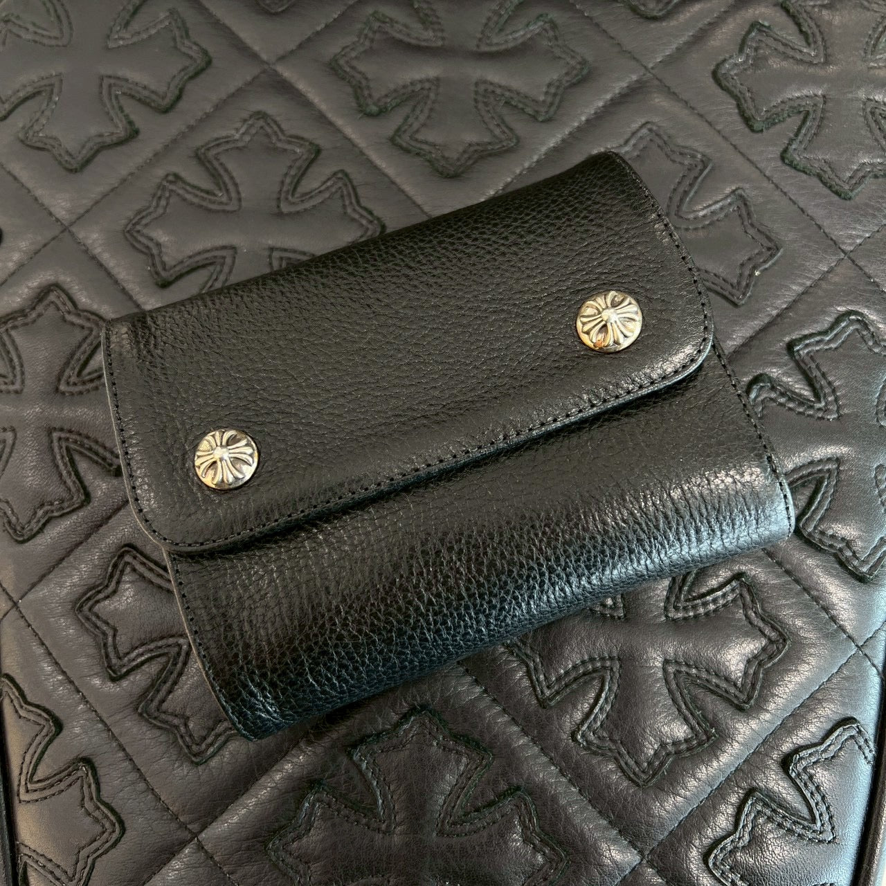 CHROME HEARTS Wave Mini Cross Ball Wallet クロムハーツ ウェーブ ミニ クロスボール ウォレット