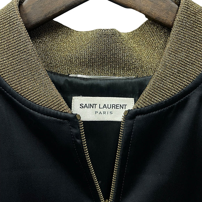 SAINT LAURENT PARIS 2016SS Back BABY Sequins Jacket 416031 Y961L Size 44