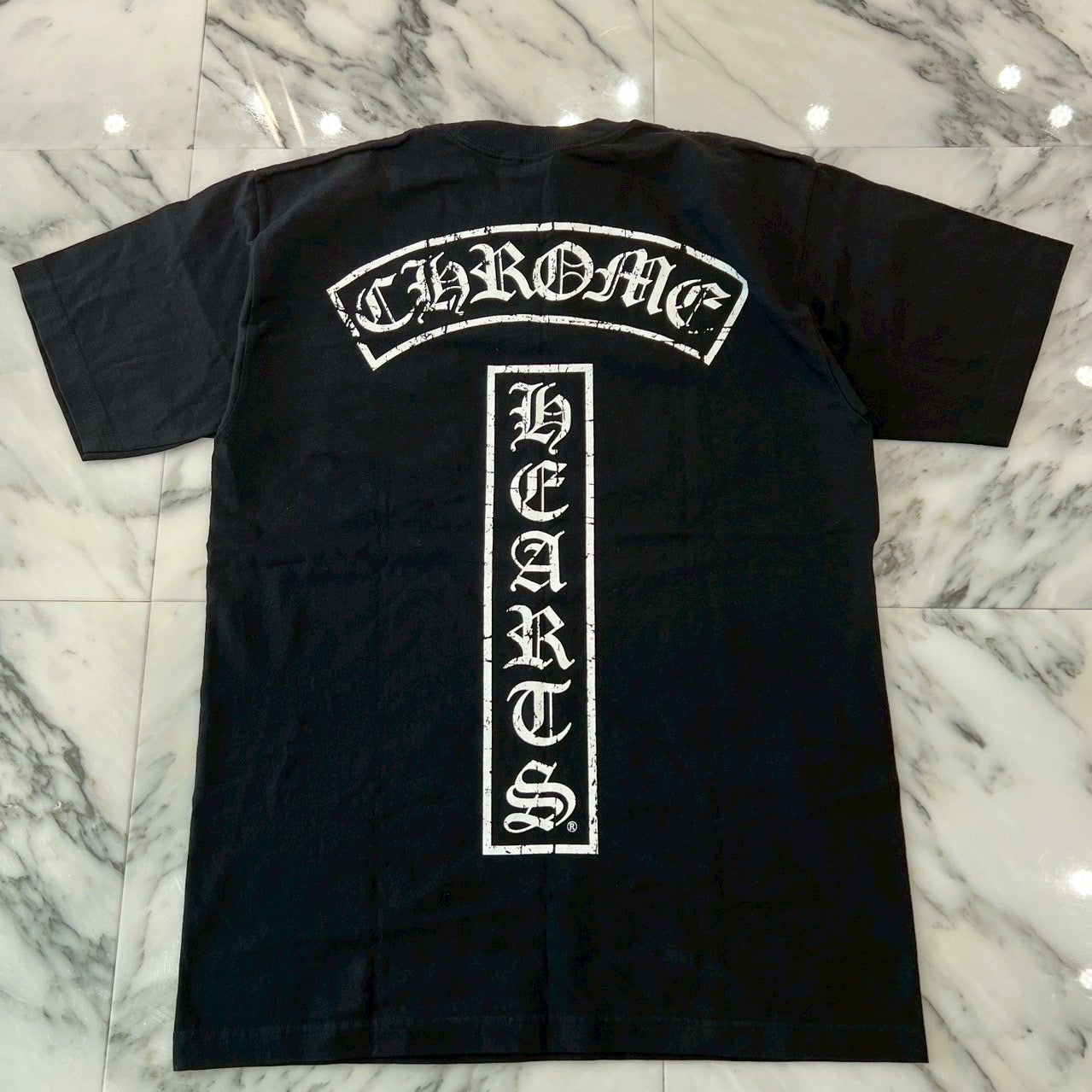 CHROME HEARTS Vertical Logo Side Star Tee Size L クロムハーツ ヴァーティカルロゴ サイドスター Tシャツ サイズL